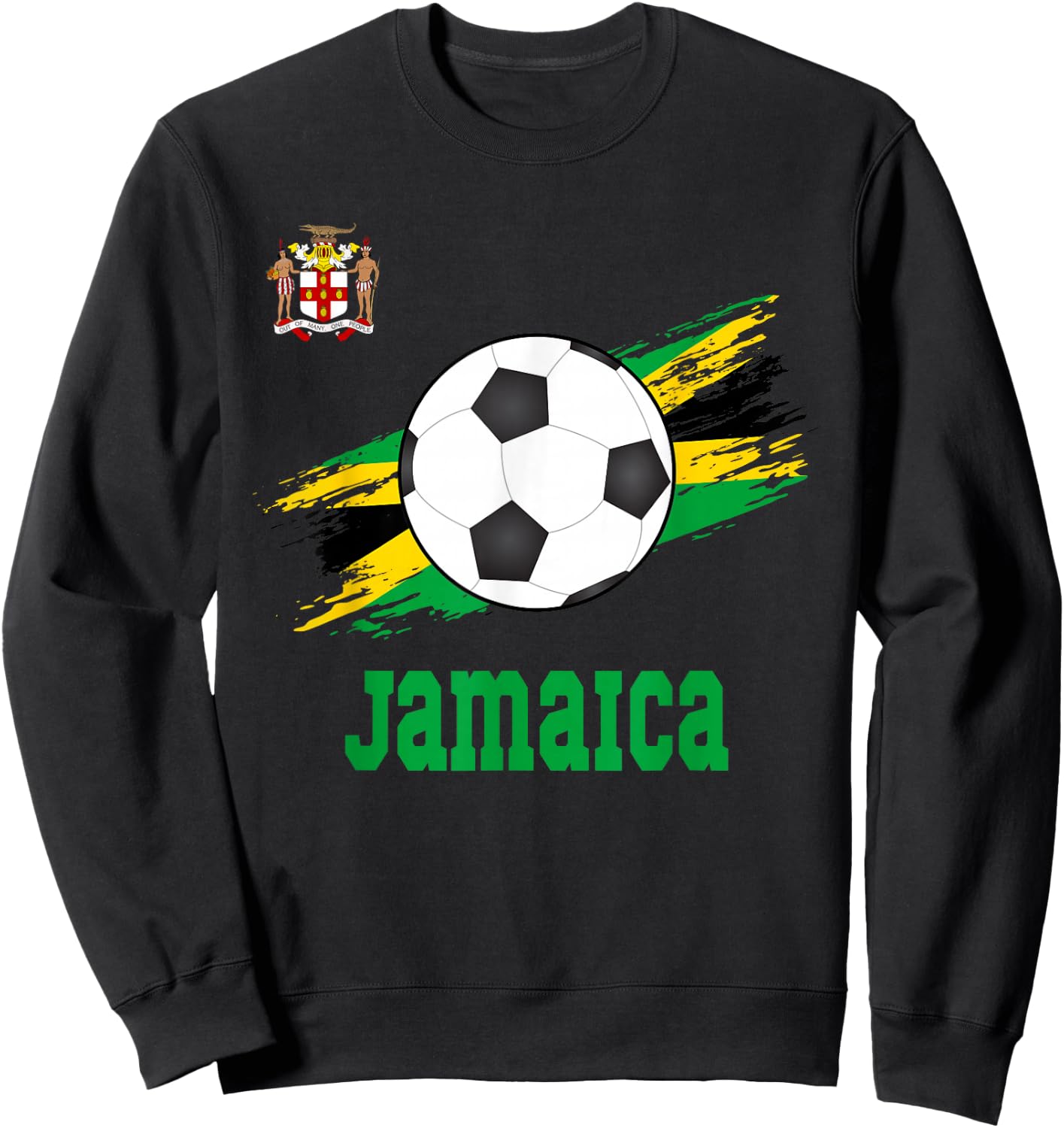 Jamaica Soccer Jamaican Football Jamaica Futbol Sweatshirt - Sweatshirt | Black