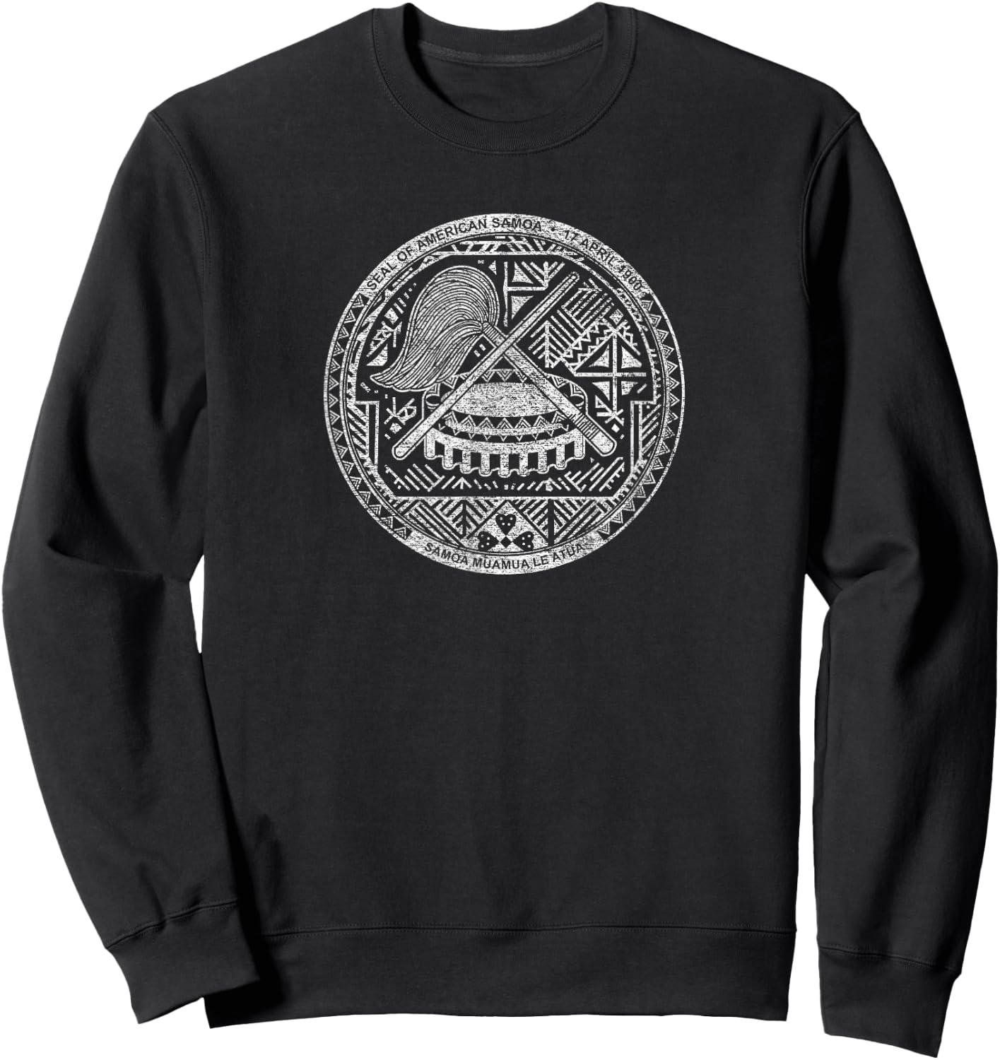 Seal of American Samoa Flag Pago Pago Sweatshirt - Sweatshirt | Black