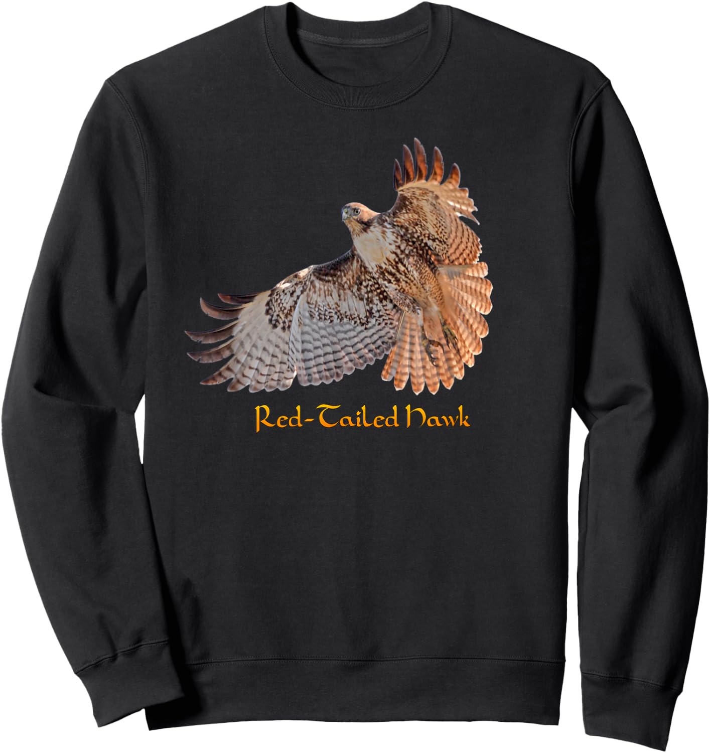 Red Tailed Hawk Sweatshirt - Sweatshirt | Black