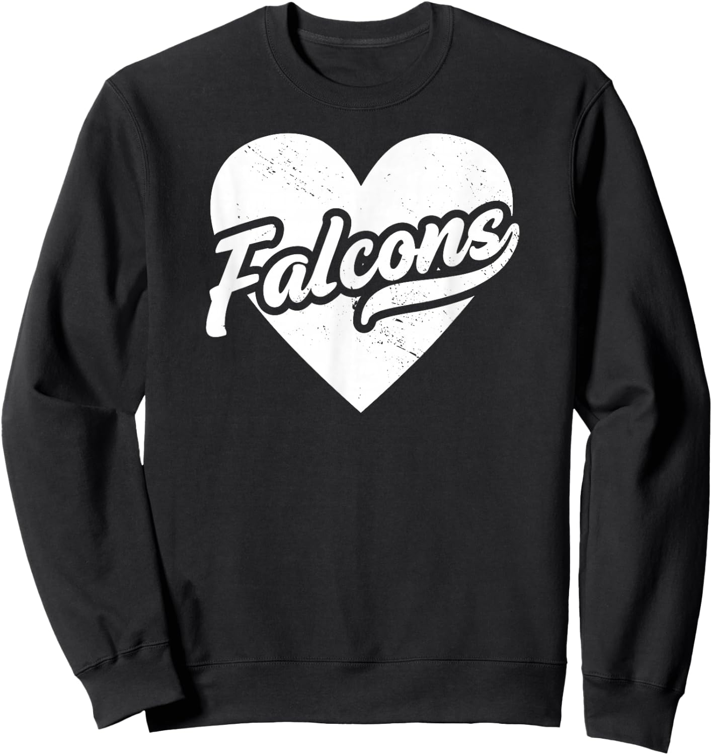 Vintage Falcons School Spirit Go Falcons Love Sweatshirt - Sweatshirt | Black