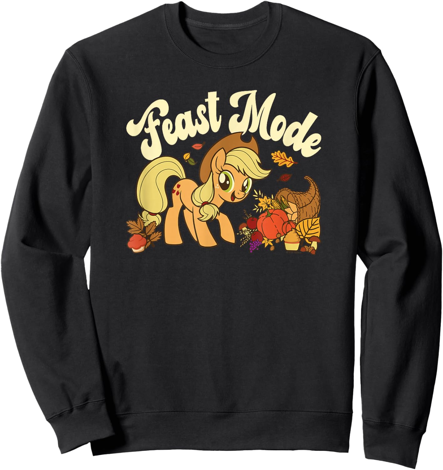 My Little Pony: Friendship Is Magic Applejack Feast Mode Sweatshirt - Sweatshirt | Black