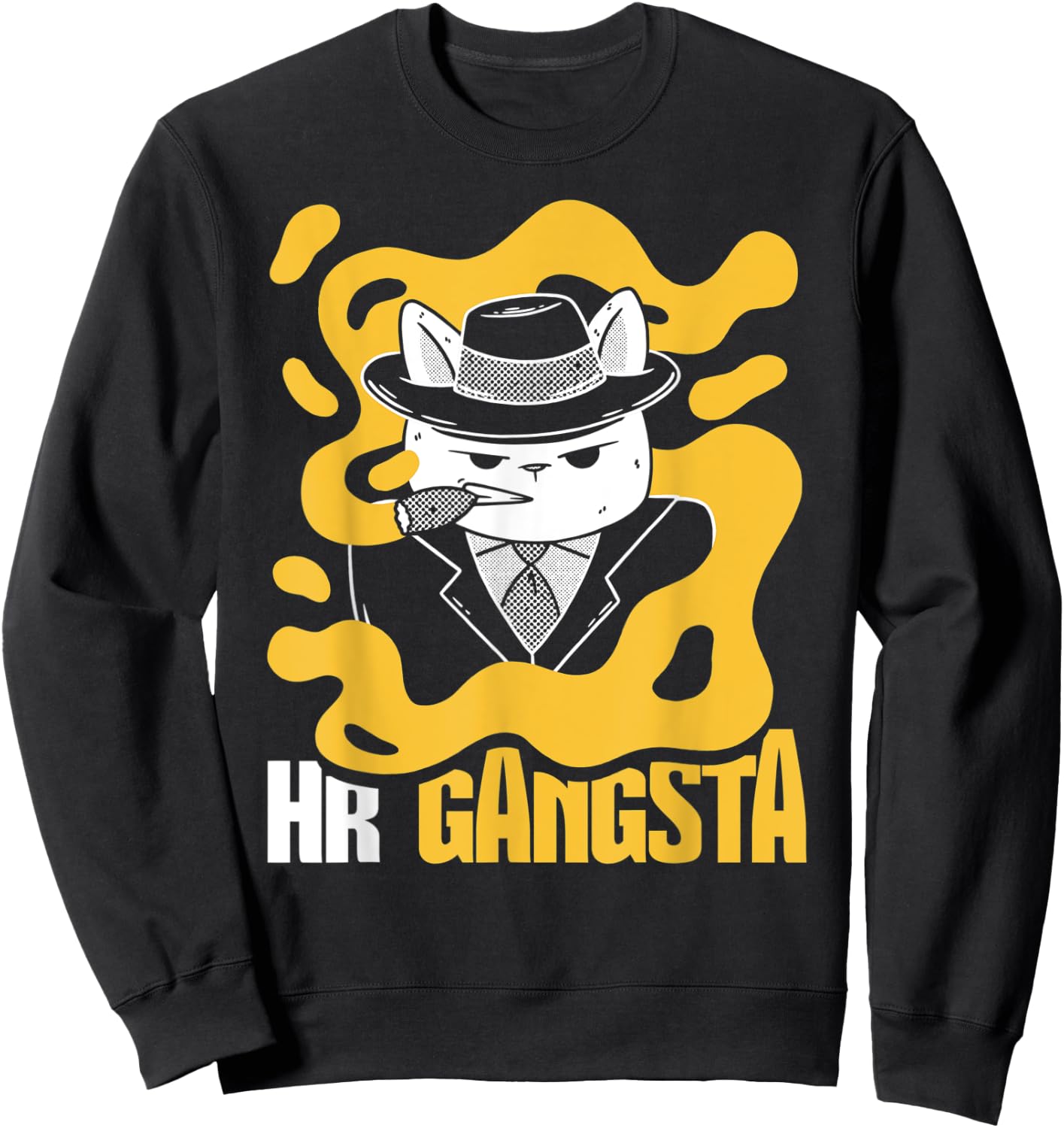 HR Gangsta Costume Funny Human Resource Sweatshirt - Sweatshirt | Black