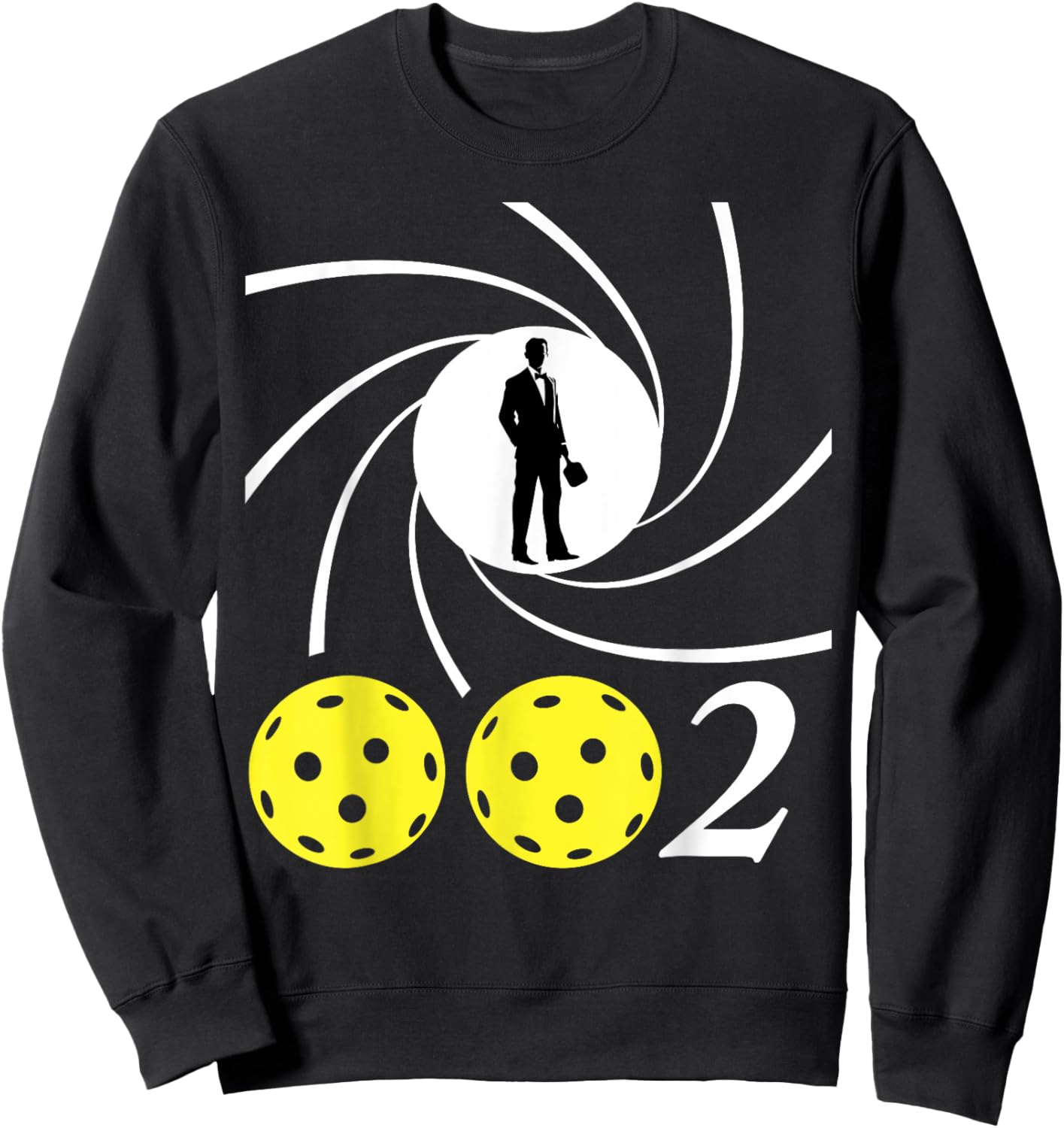 The Pickleball People Black Checkered - Small - Short Sleeve - - Regular Fit - Humorous, Playful, Modern - Father's Day - Fun - Pickleball - 1 Count Sweatshirt - Sweatshirt | Black