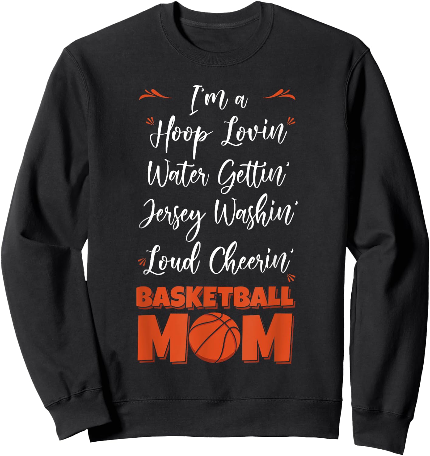 Basketball Mom Busy Sport Player Mother's Day Sweatshirt - Sweatshirt | Black