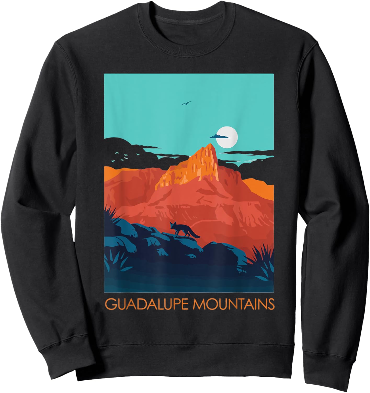 Guadalupe Mountains National Park Texas TX Sweatshirt - Sweatshirt | Black