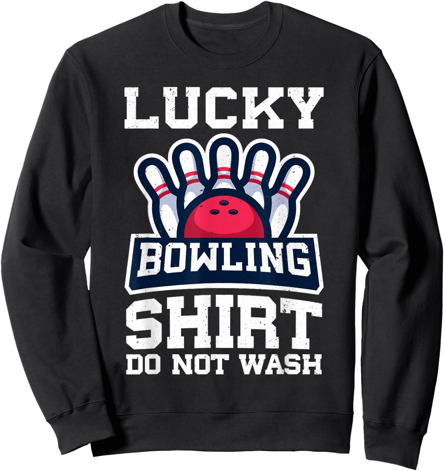 Funny Bowling Design Women Kids Bowling Lover Bowler Sweatshirt - Sweatshirt | Black