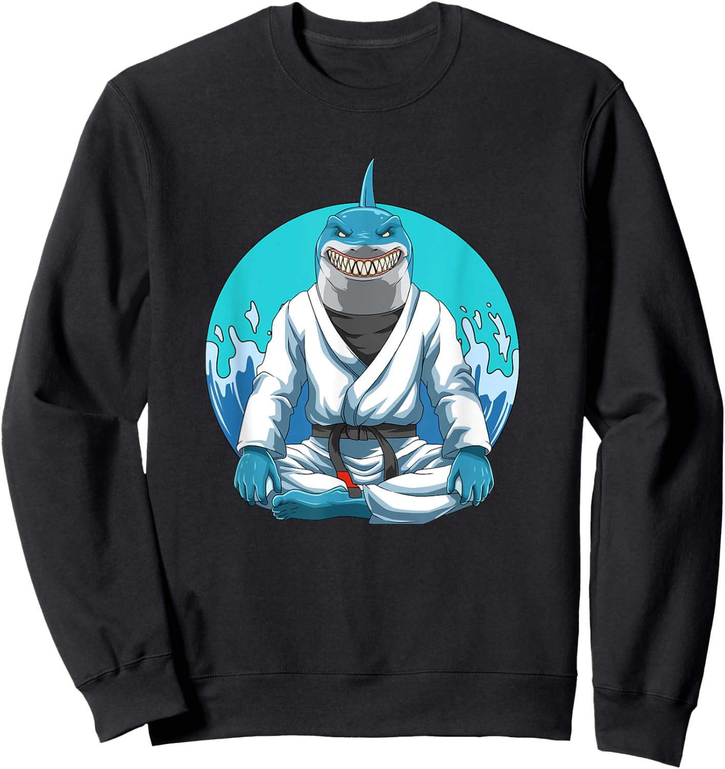 Jiu Jitsu Shark Sweatshirt - Sweatshirt | Black
