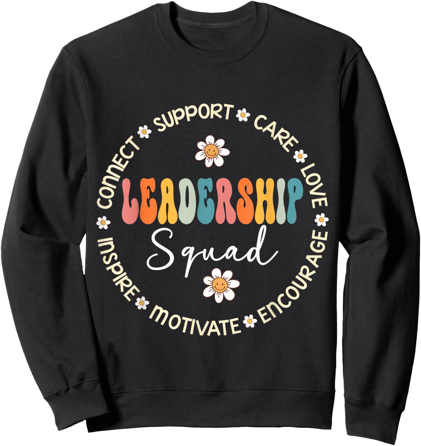 Leadership Admin Leader Boss Manager CEO Leadership Squad Sweatshirt - Sweatshirt | Black