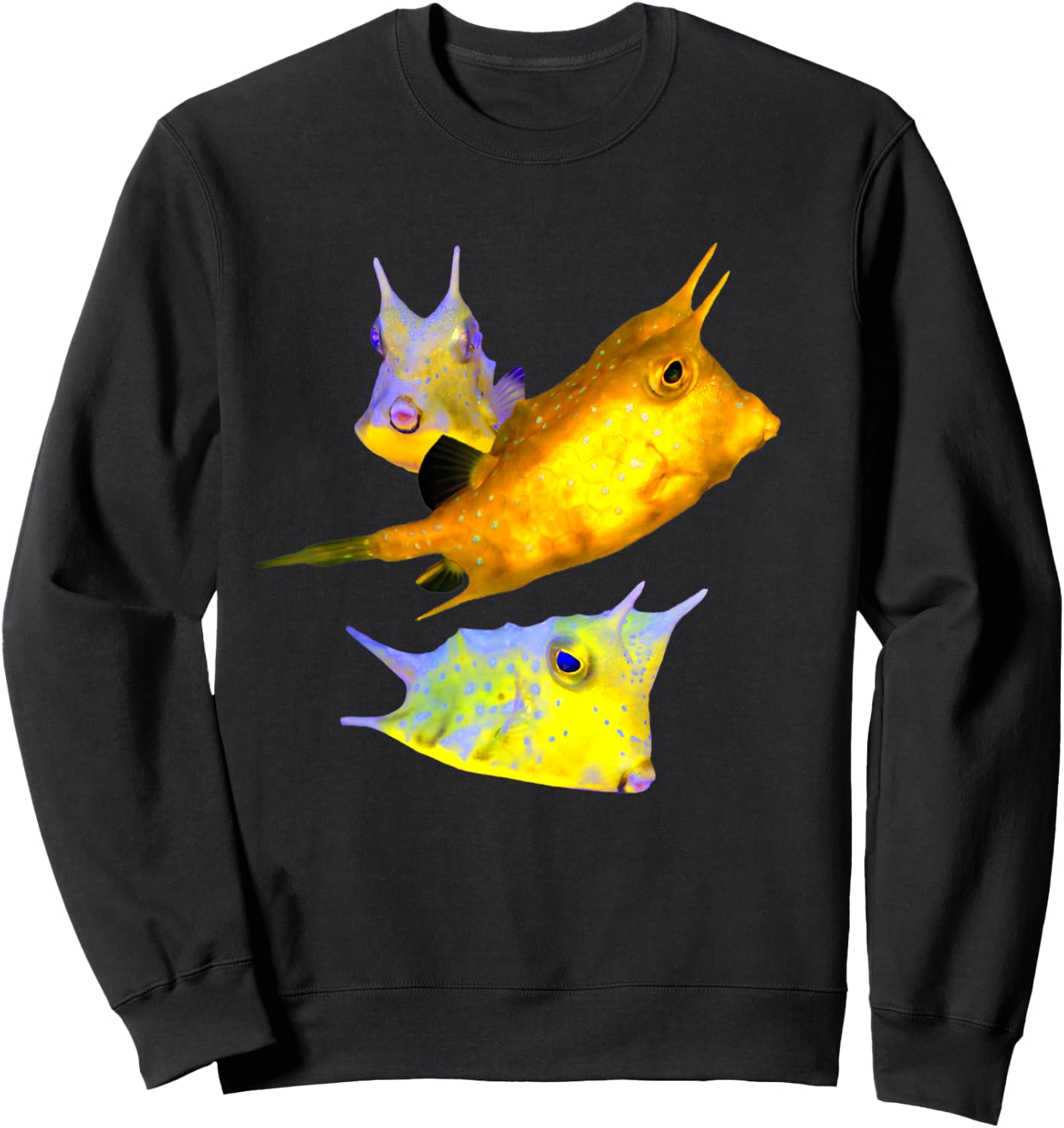 Codfish Fish Saltwater Aquarium Reef Tank Cowfish Lovers Sweatshirt - Sweatshirt | Black