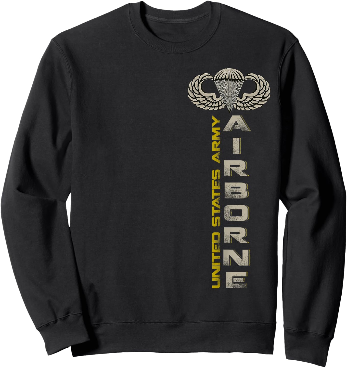 U.S Army Airborne Division Paratrooper Shirts Veterans Day Sweatshirt - Sweatshirt | Black