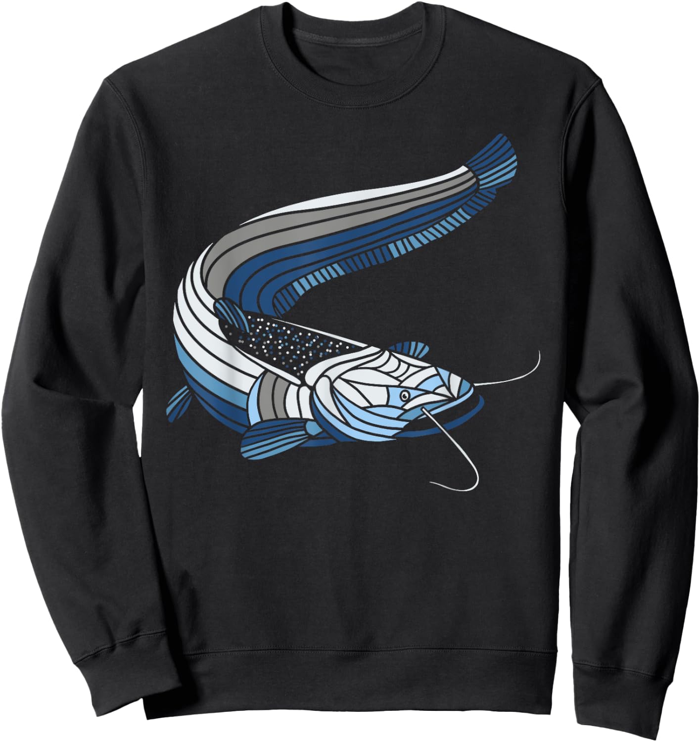 Wels Catfish Sheatfish Sweatshirt - Sweatshirt | Black