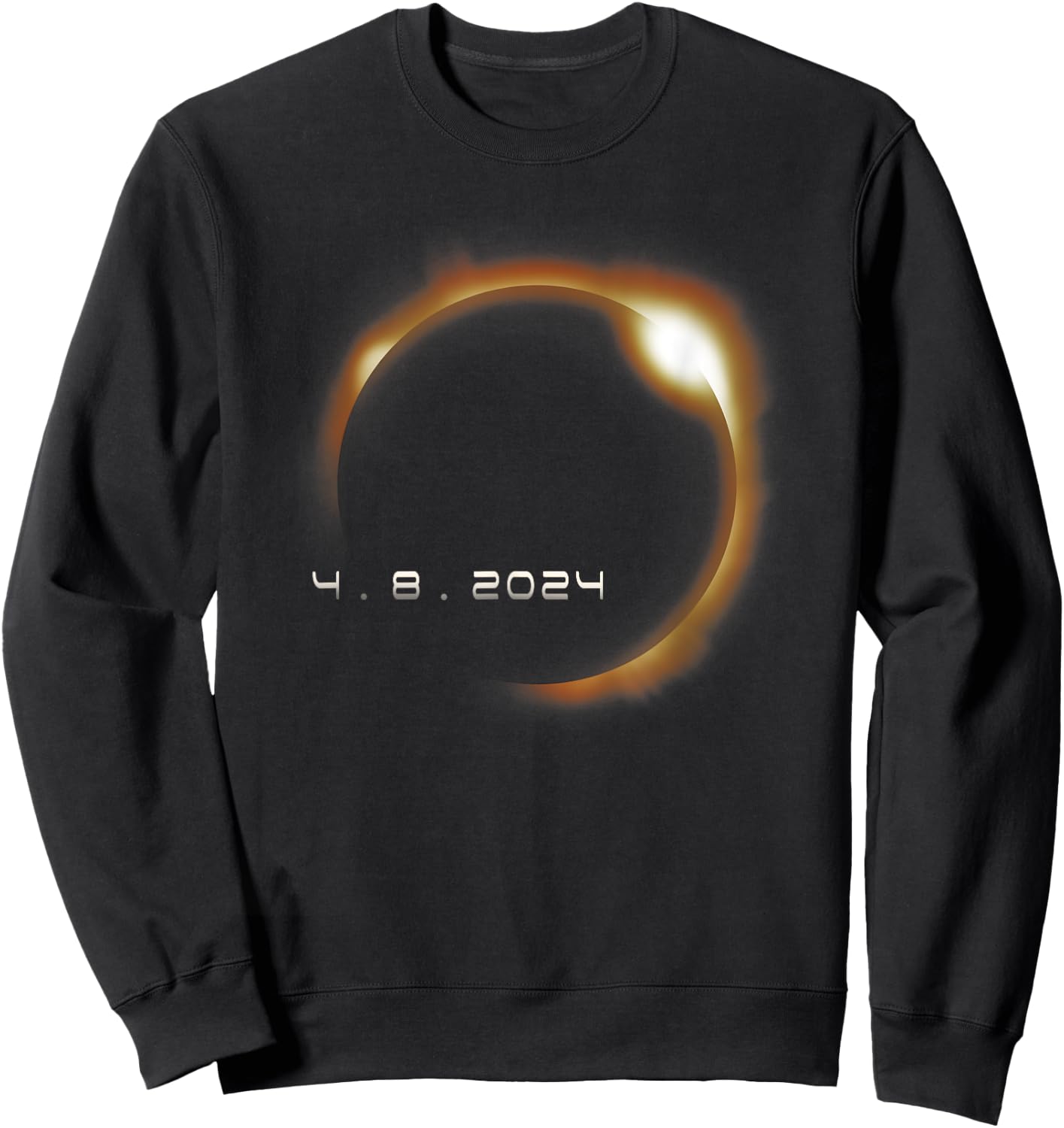 Total Solar Eclipse 2024 USA April 8 2024 Sweatshirt - Sweatshirt | Black