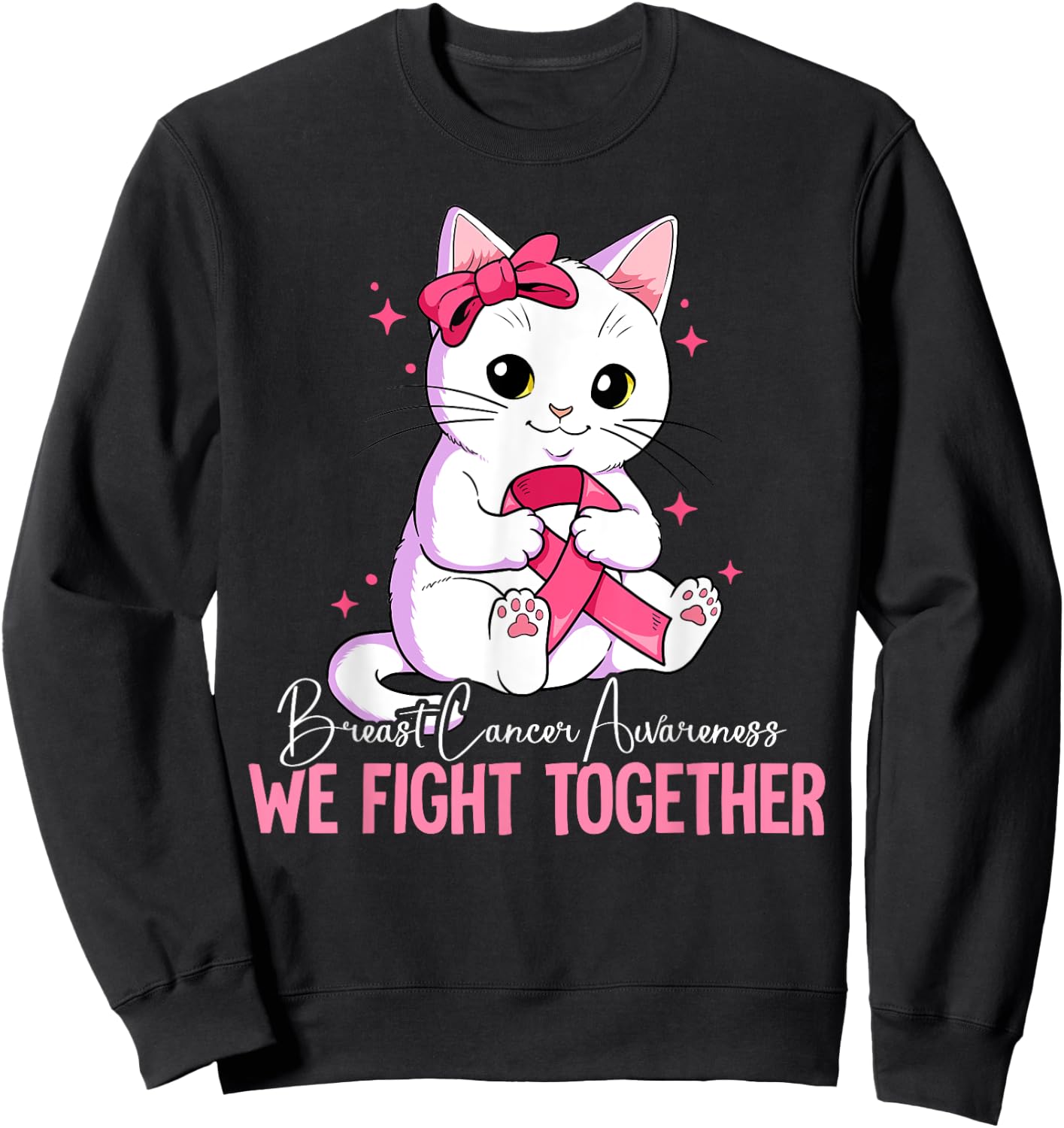 Breast Cancer Awareness Sweatshirt - Sweatshirt | Black