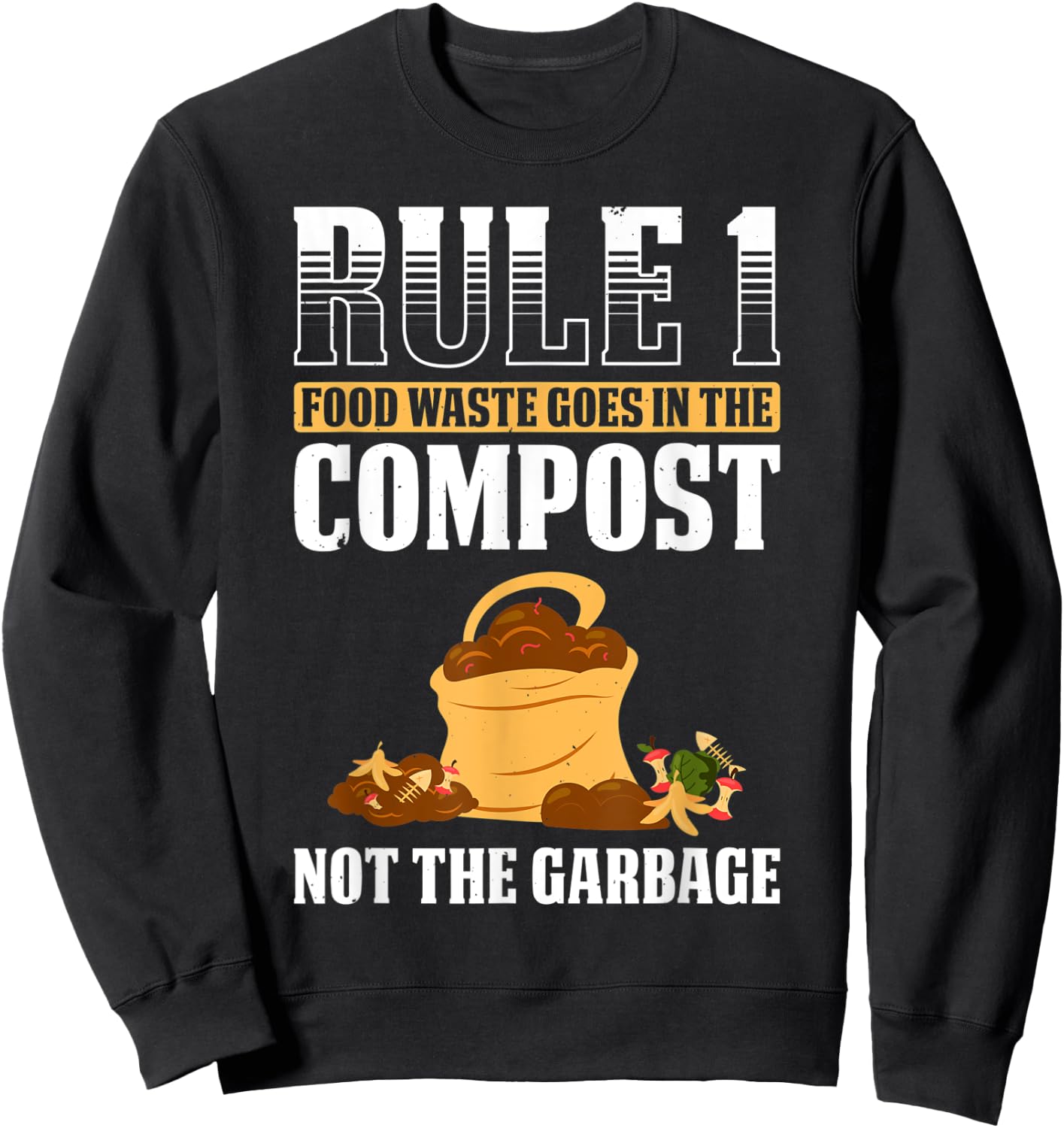Composting For Compost Gardener Farmer Composting Lover Sweatshirt - Sweatshirt | Black