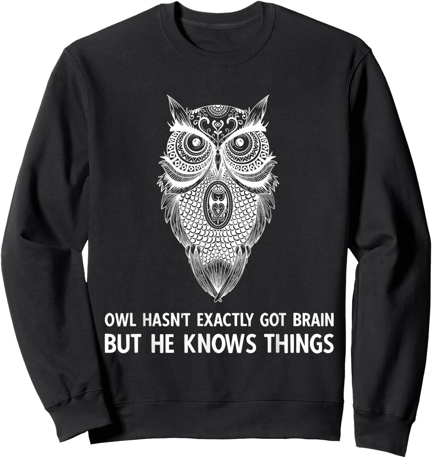 The Magnus Archives White Owl Saying Sweatshirt - Sweatshirt | Black