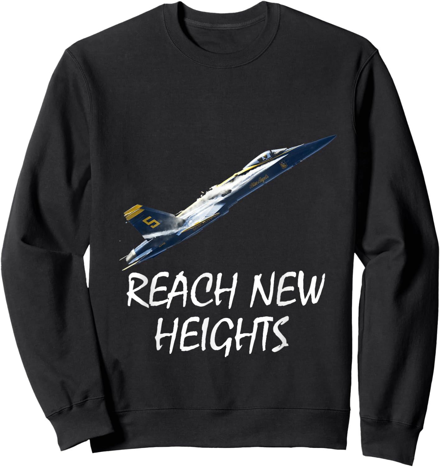 Reach New Heights Blue Angel Sweatshirt - Sweatshirt | Black