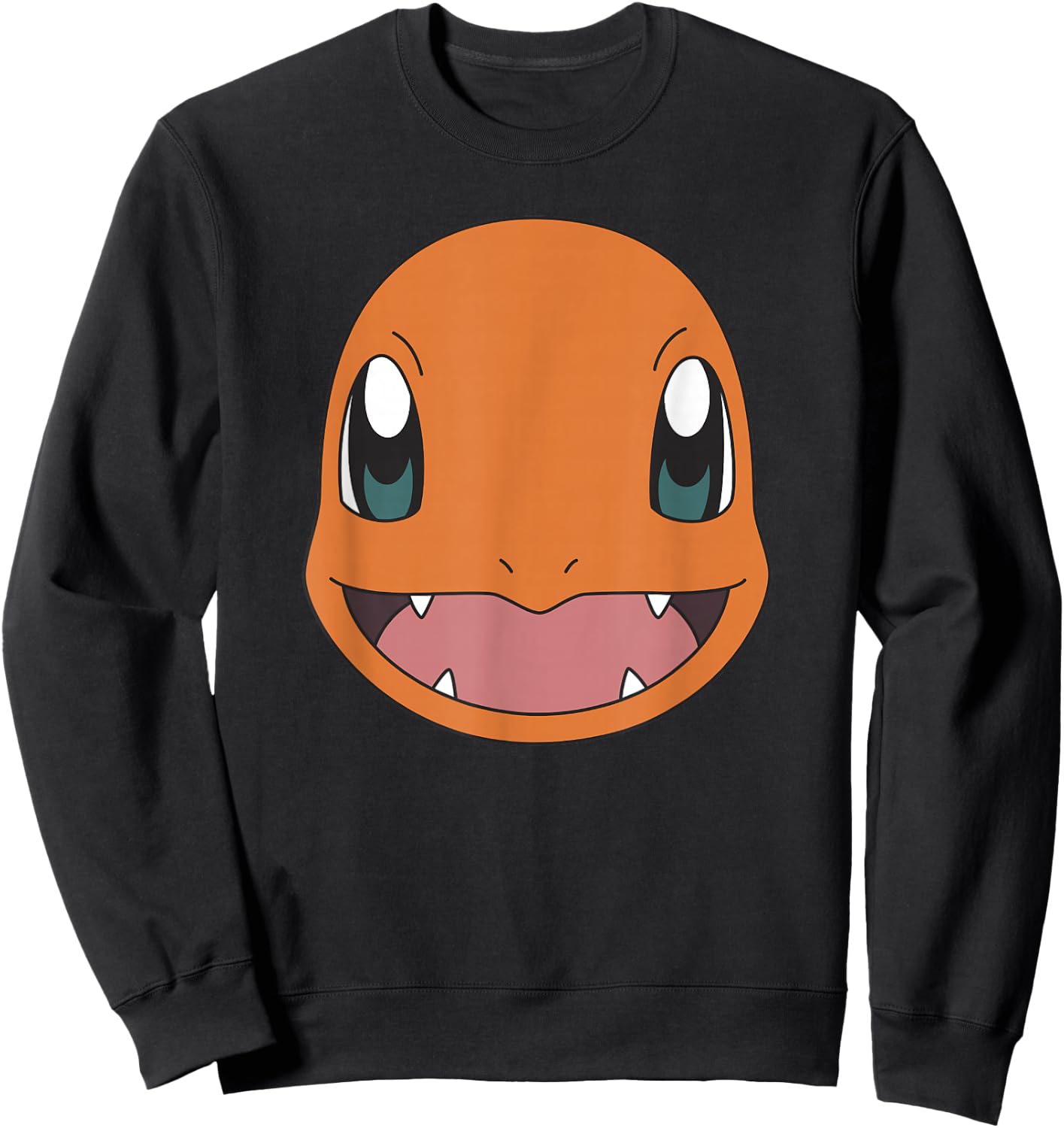 Pokémon Charmander Big Face Smile Sweatshirt - Sweatshirt | Black