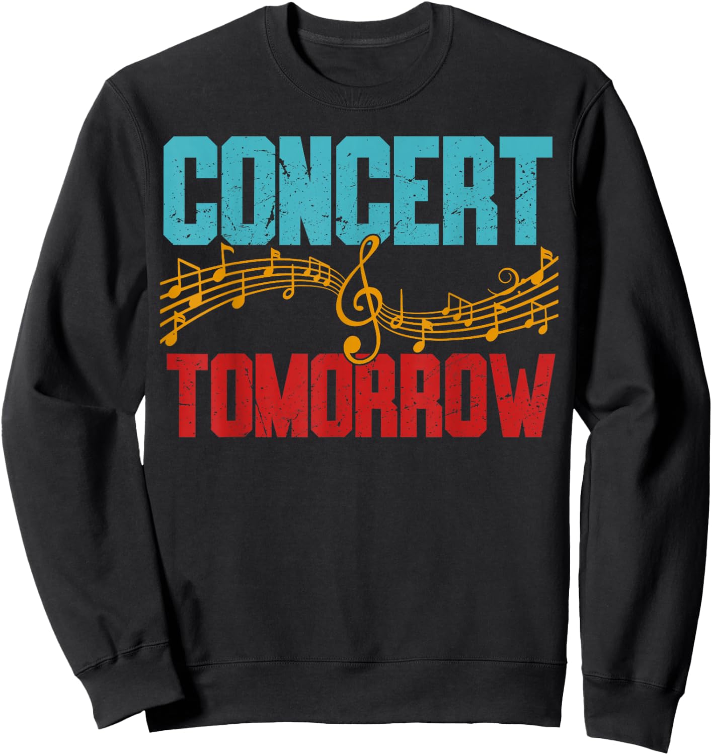 Concert Tomorrow Black -Adults Sweatshirt - Sweatshirt | Black