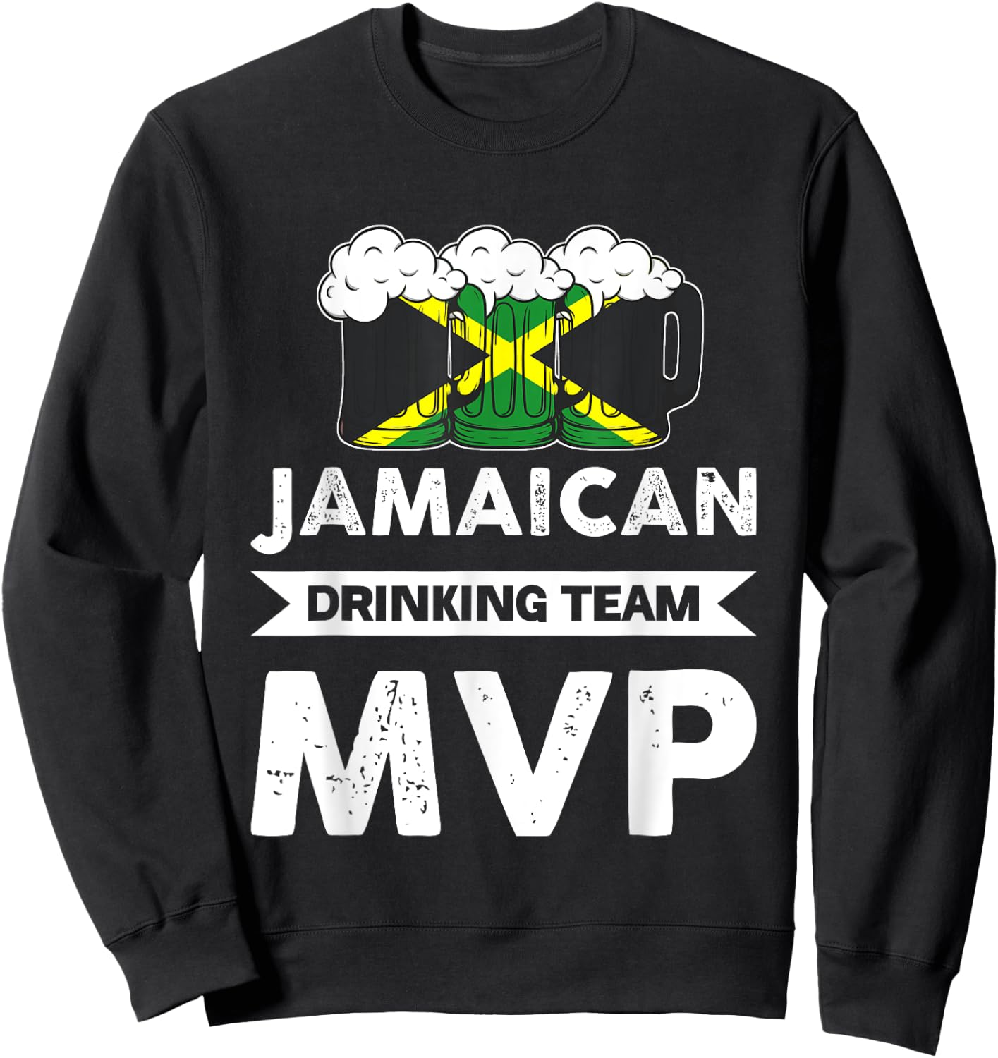 Jamaican Drinking Team MVP Jamaica Sweatshirt - Sweatshirt | Black