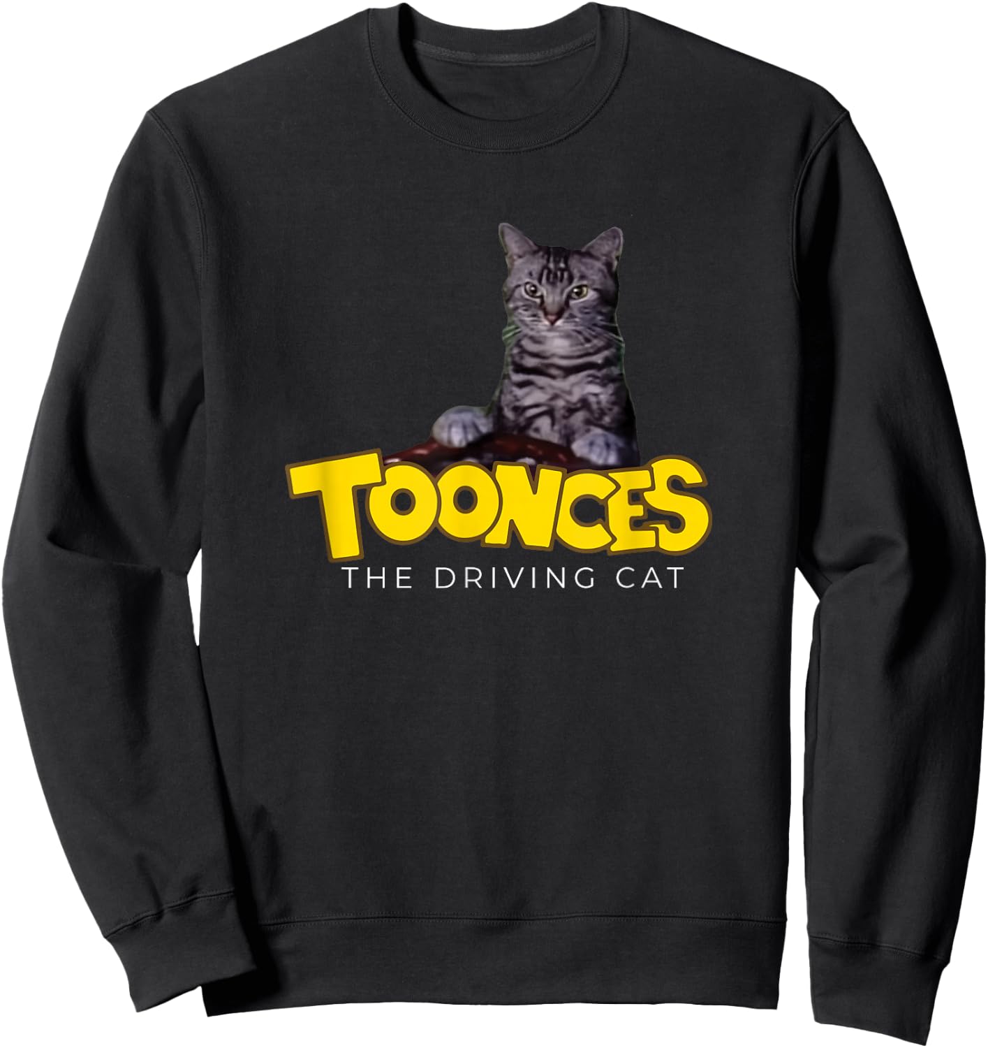 Toonces The Driving Cat Sweatshirt - Sweatshirt | Black