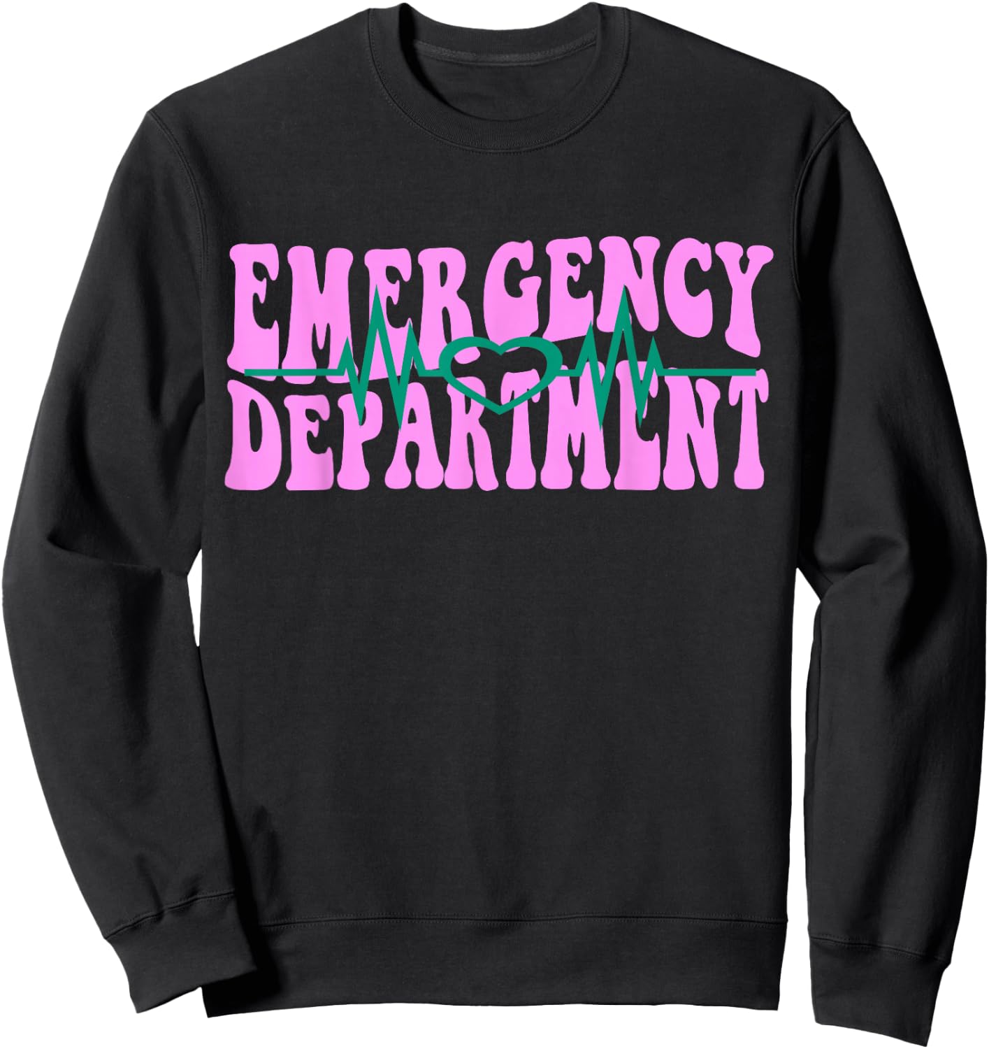 Certified Emergency Room Nurse School Technician ER Doctor Sweatshirt - Sweatshirt | Black