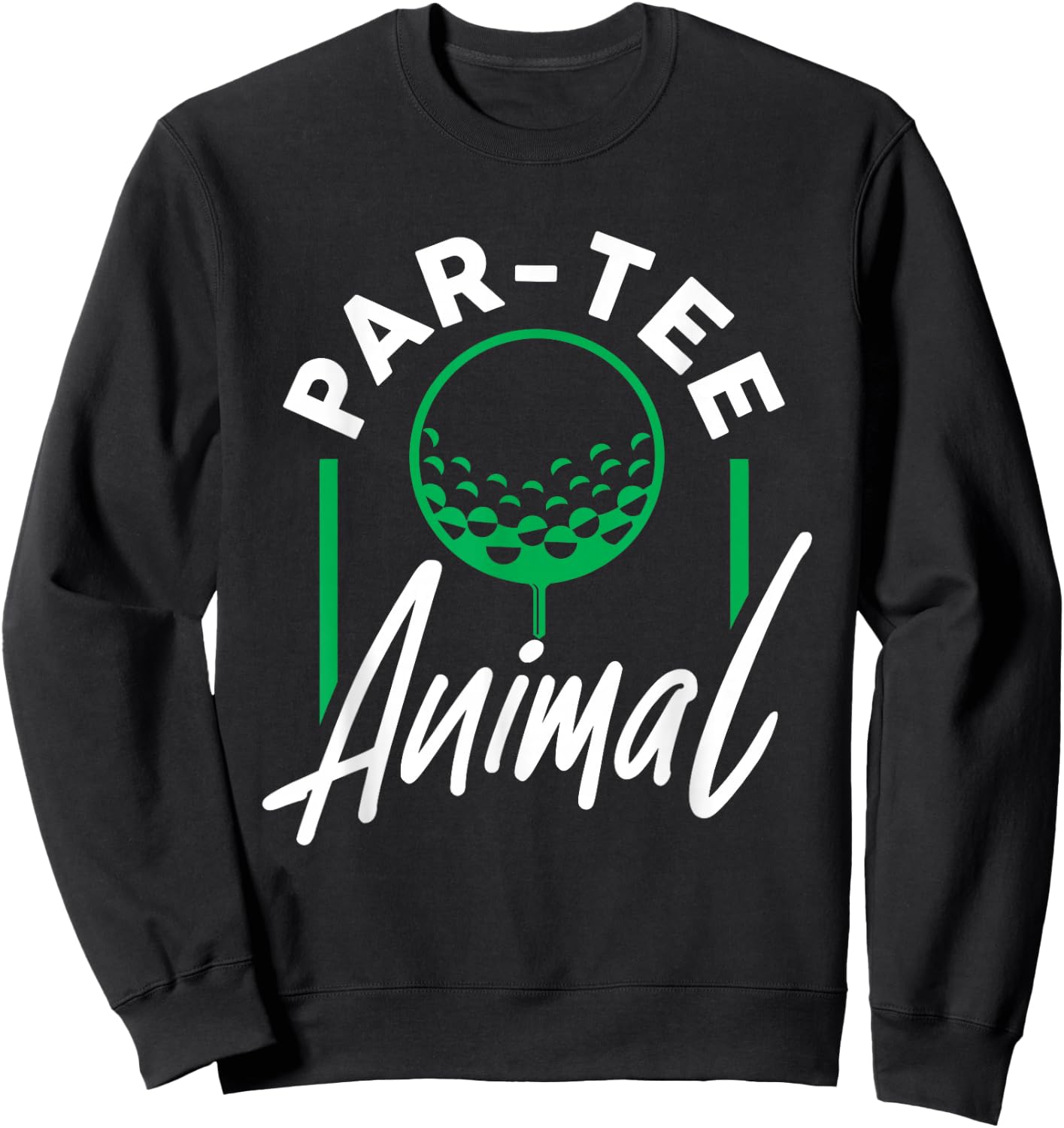 Funny Par- Animal Golf Lover Sweatshirt - Sweatshirt | Black