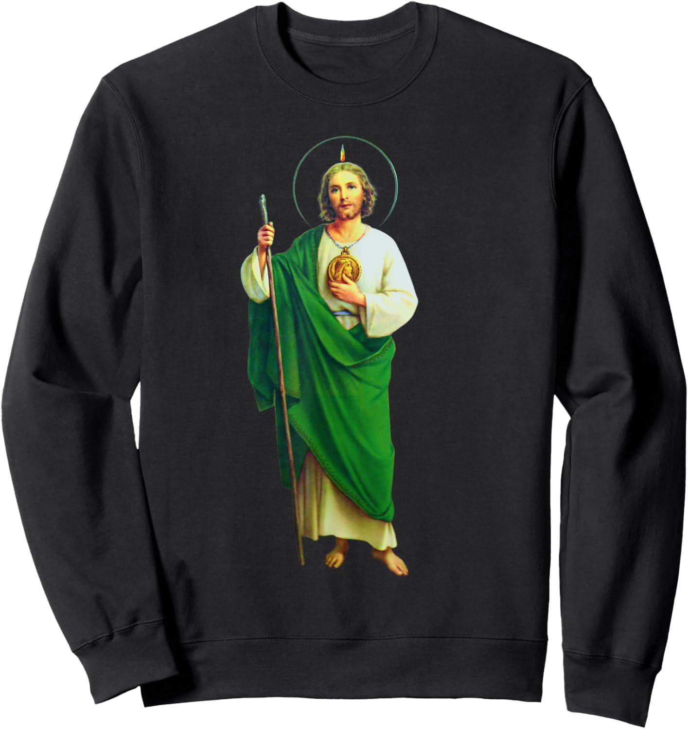 San Judas Tadeo Saint Jude Thaddeus Sweatshirt - Sweatshirt | Black