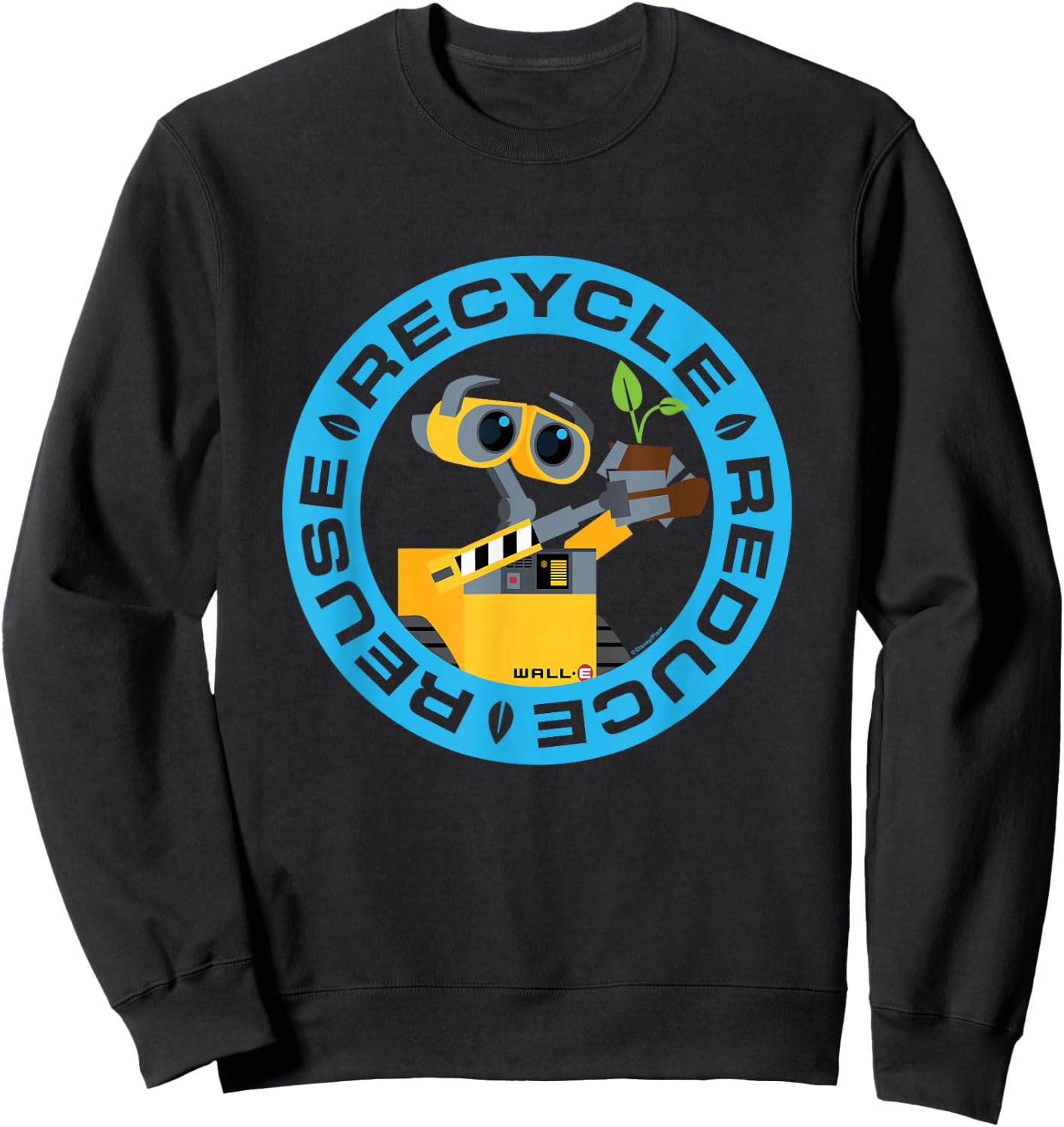 Wall-E - Recycle Reduce Reuse Sweatshirt - Sweatshirt | Black