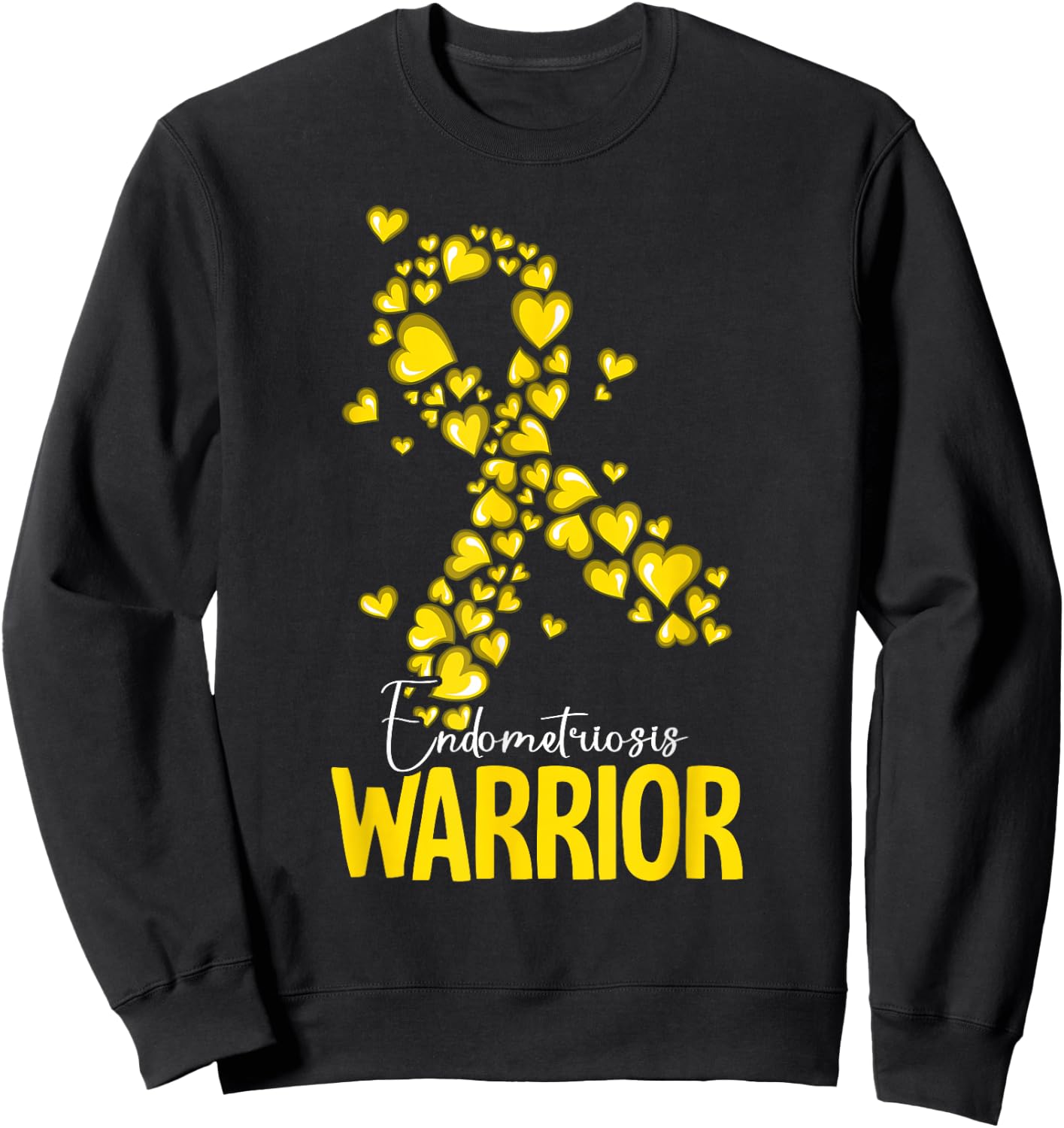 Warrior Endometriosis Awareness Sweatshirt - Sweatshirt | Black