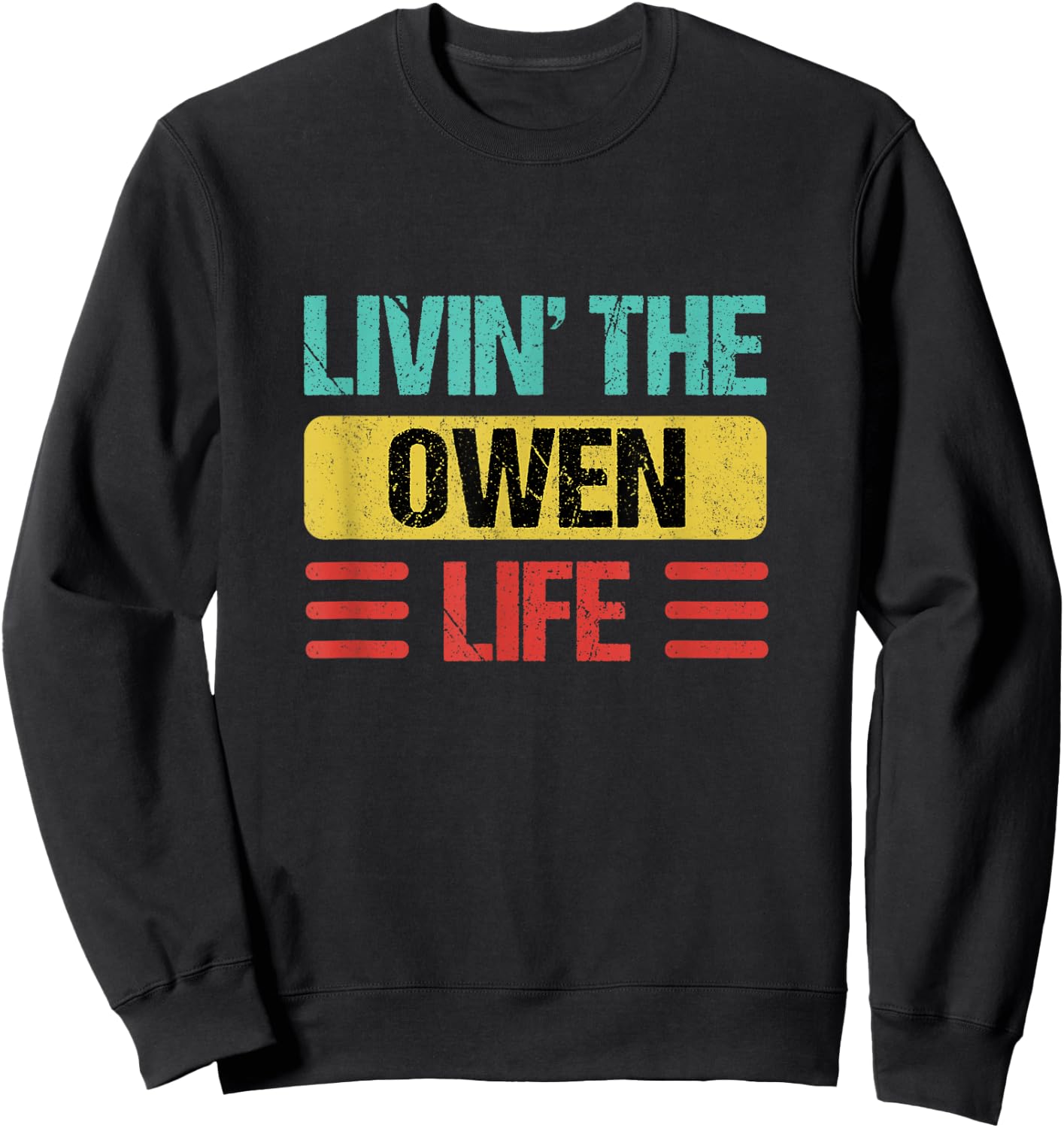 Owen Name Sweatshirt - Sweatshirt | Black