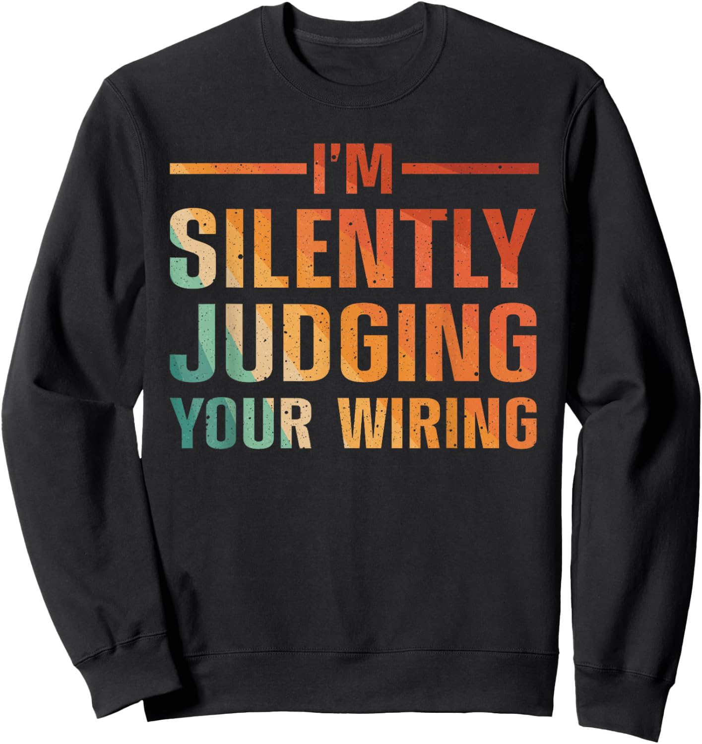 Cool Electrician Art Men Women Electric Engineer Electrician Sweatshirt - Sweatshirt | Black