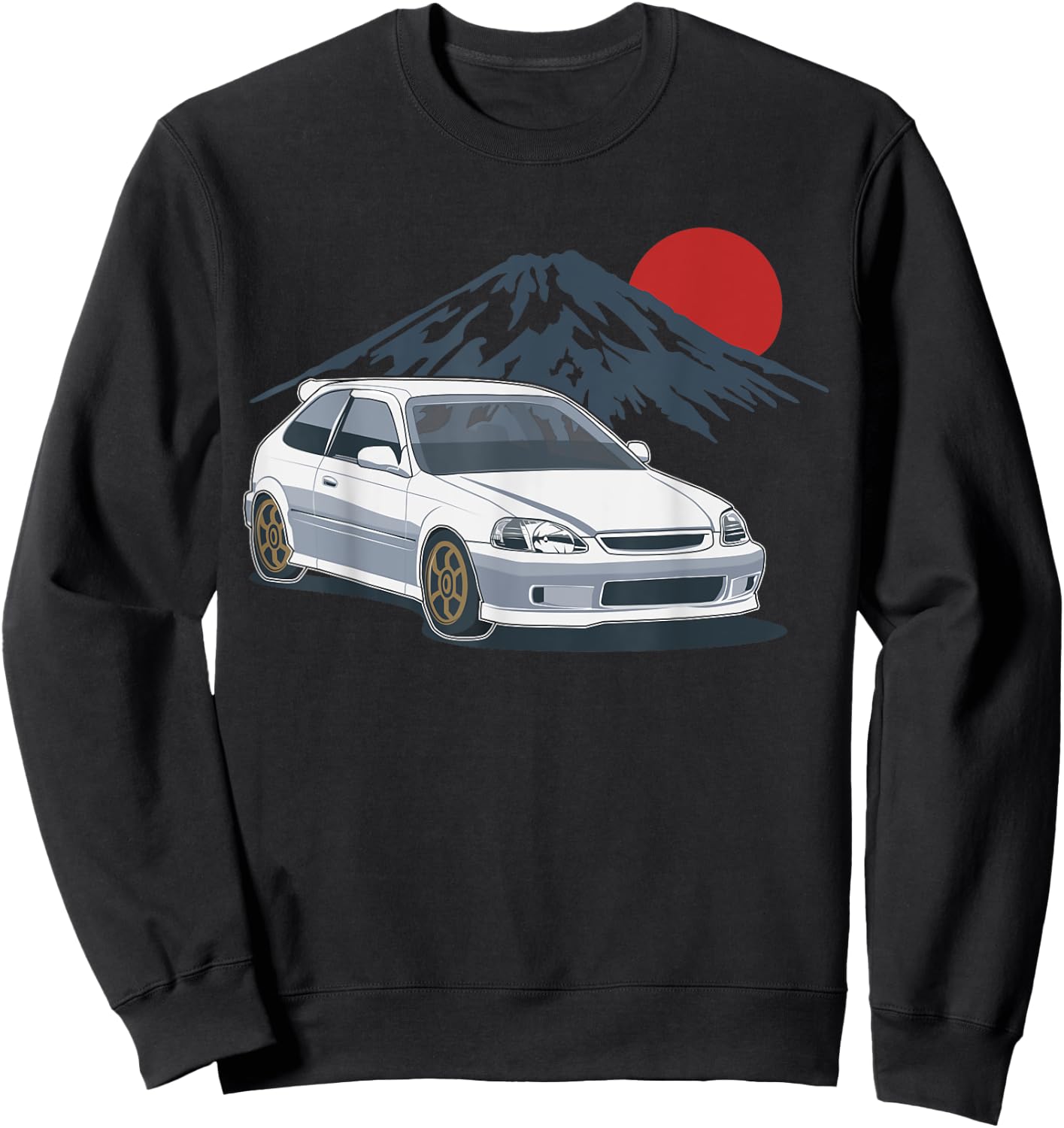 JDM Japan Motorsport tuning car 90s Sweatshirt - Sweatshirt | Black