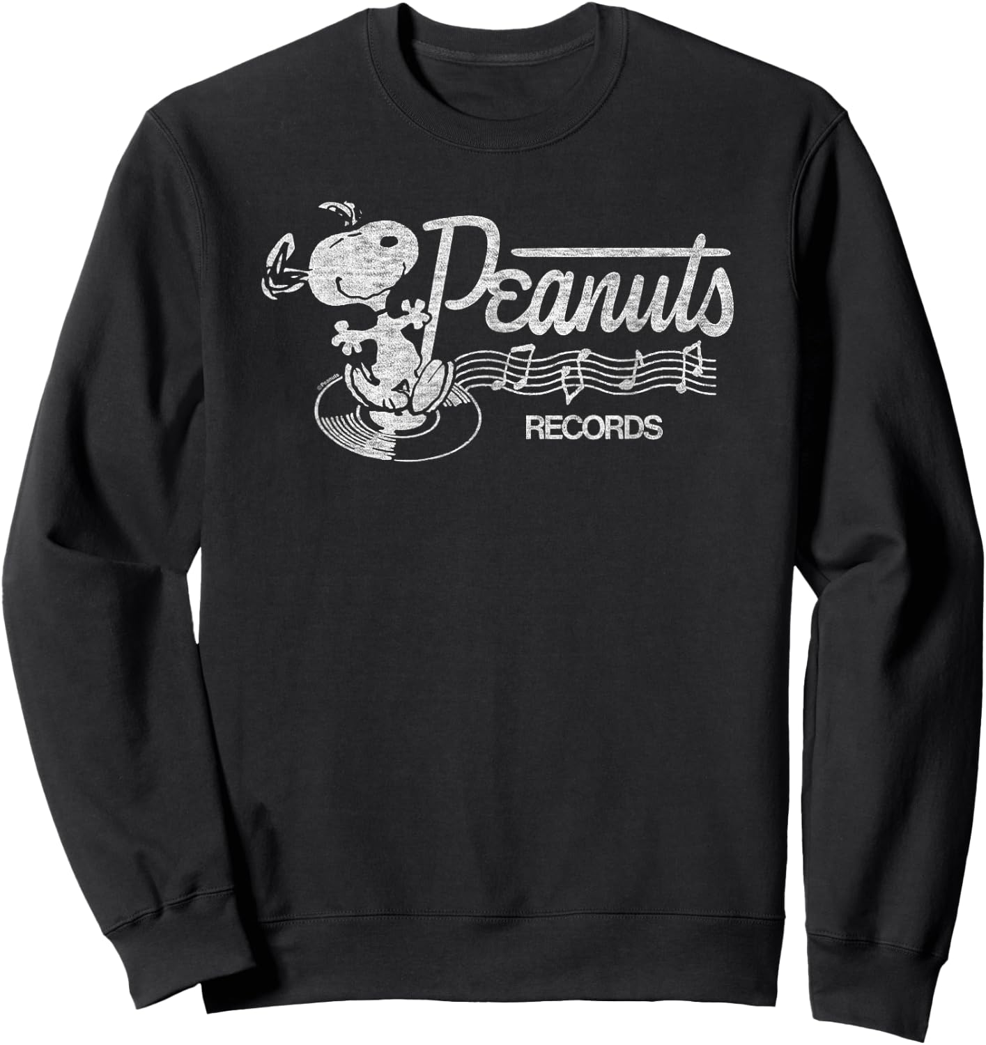 Peanuts - Records Dancing Snoopy Sweatshirt - Sweatshirt | Black