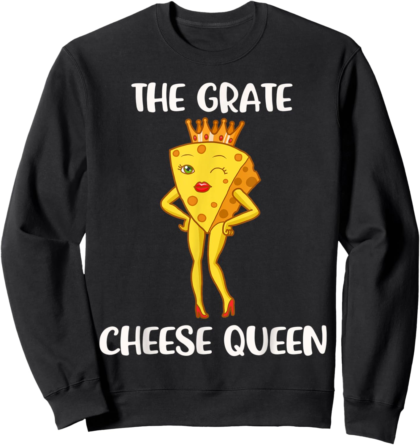 Queen of Cheese Sweatshirt - Sweatshirt | Black