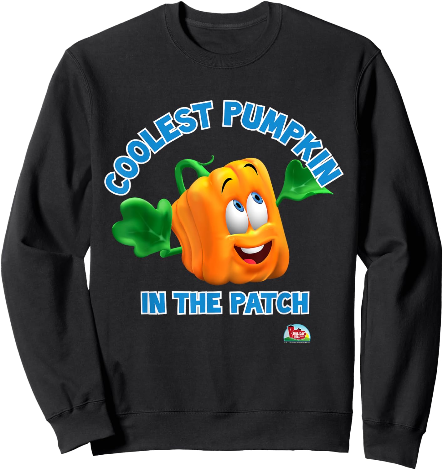 Coolest Pumpkin in the Patch - Spookley Halloween Kids Sweatshirt - Sweatshirt | Black