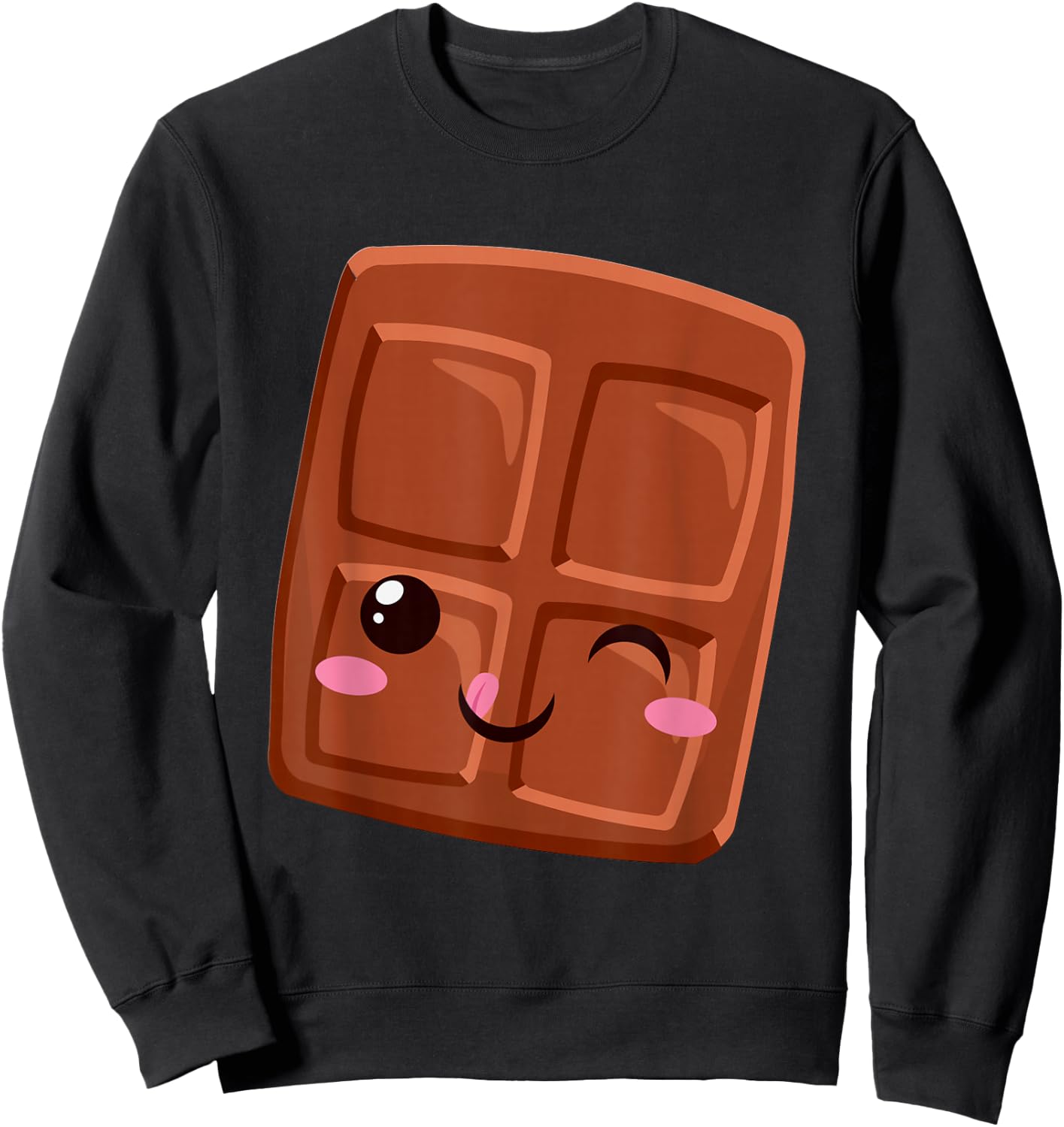 Kawaii Halloween Group Costume S'mores Small smore Chocolate Sweatshirt - Sweatshirt | Black