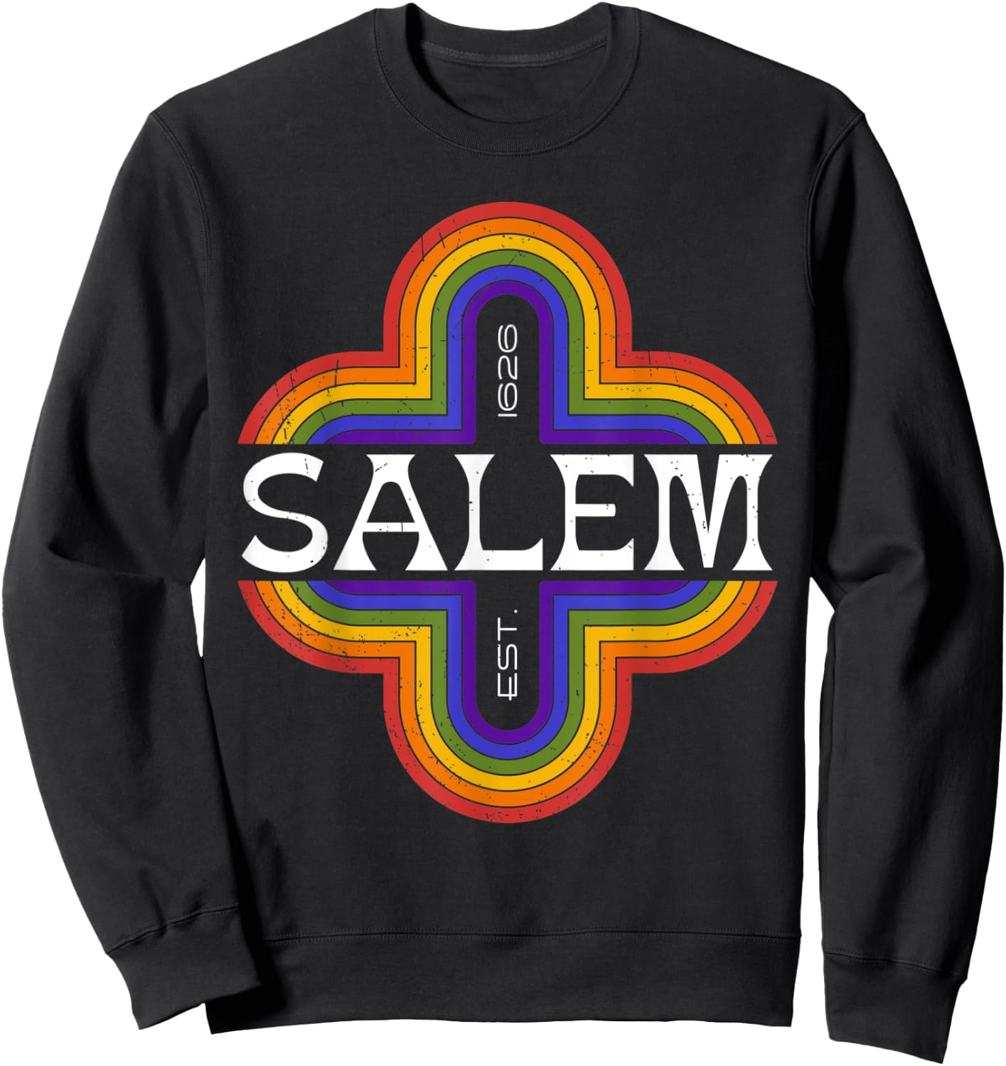Vintage Salem Oregon 1626 souvenir Sweatshirt - Sweatshirt | Black