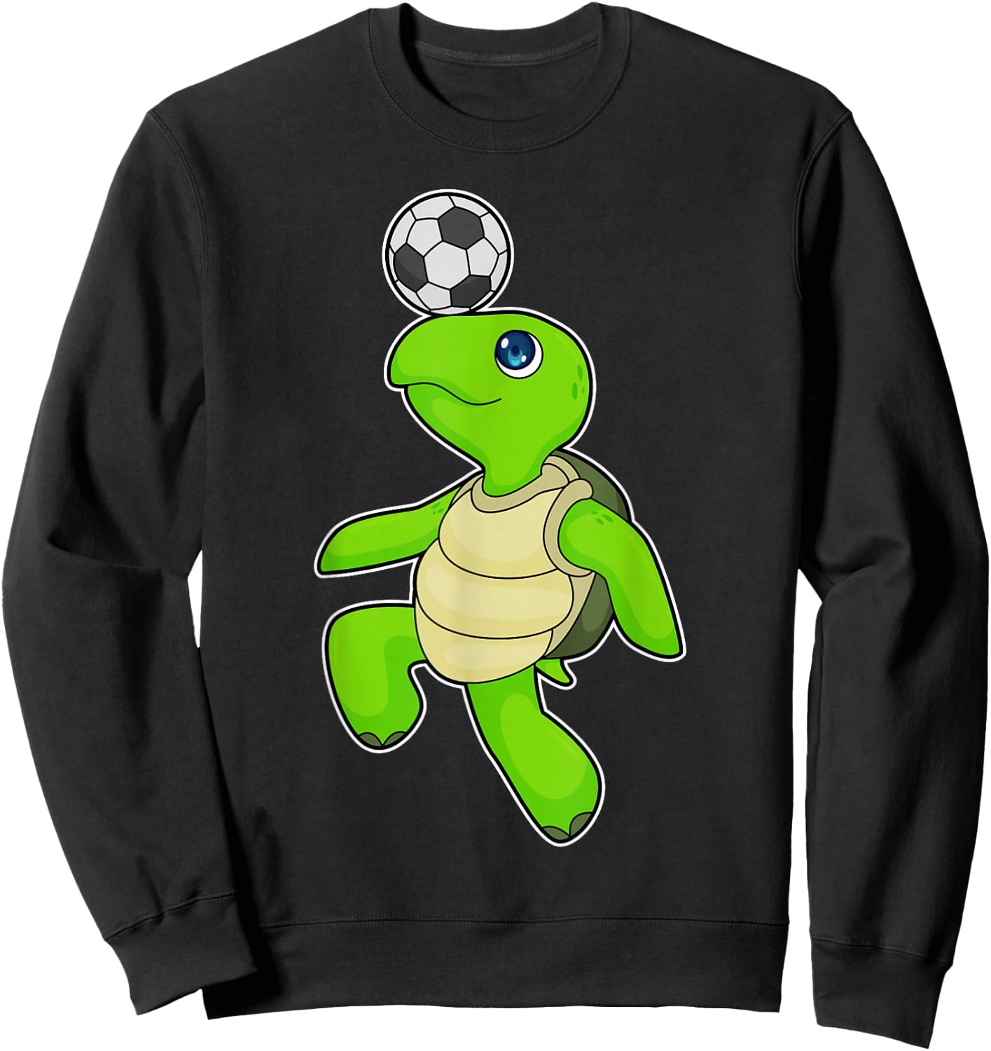 Turtle Soccer player Soccer Sports Sweatshirt - Sweatshirt | Black