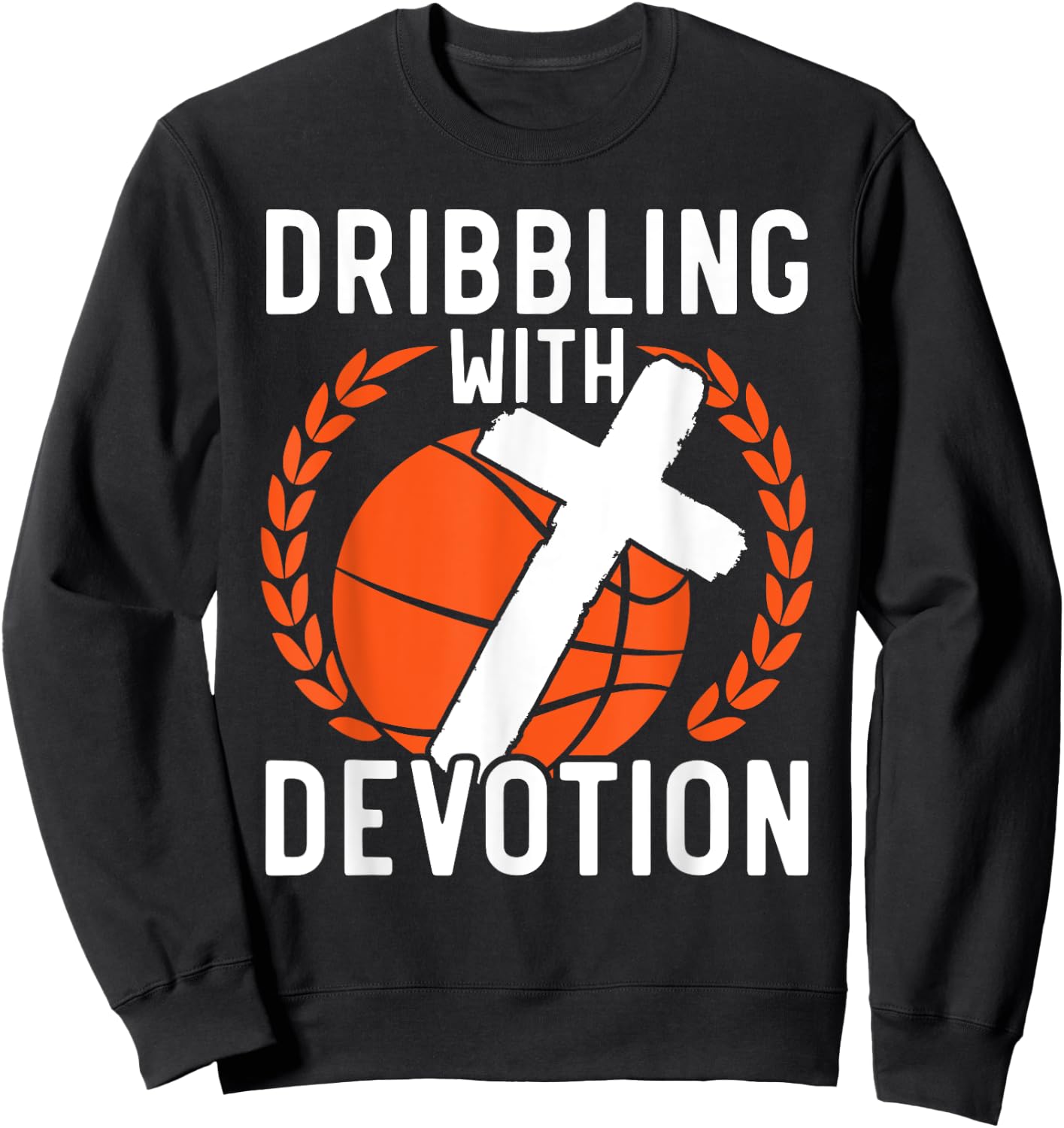 Basketball And Jesus Christ Christian Believer Hooper Sweatshirt - Sweatshirt | Black