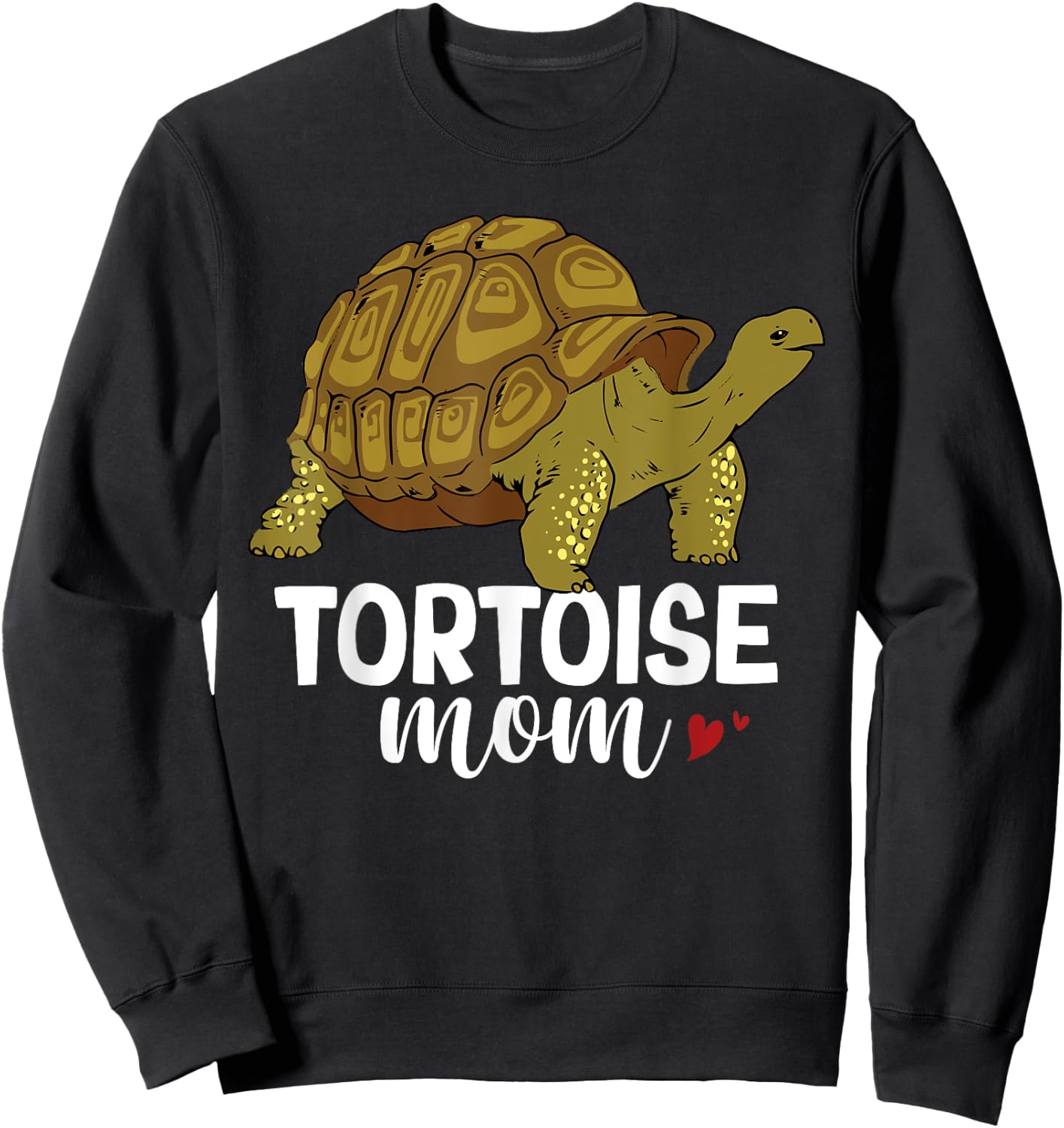 Tortoise Mom Mother's Day Reptile Women Turtle Sweatshirt - Sweatshirt | Black