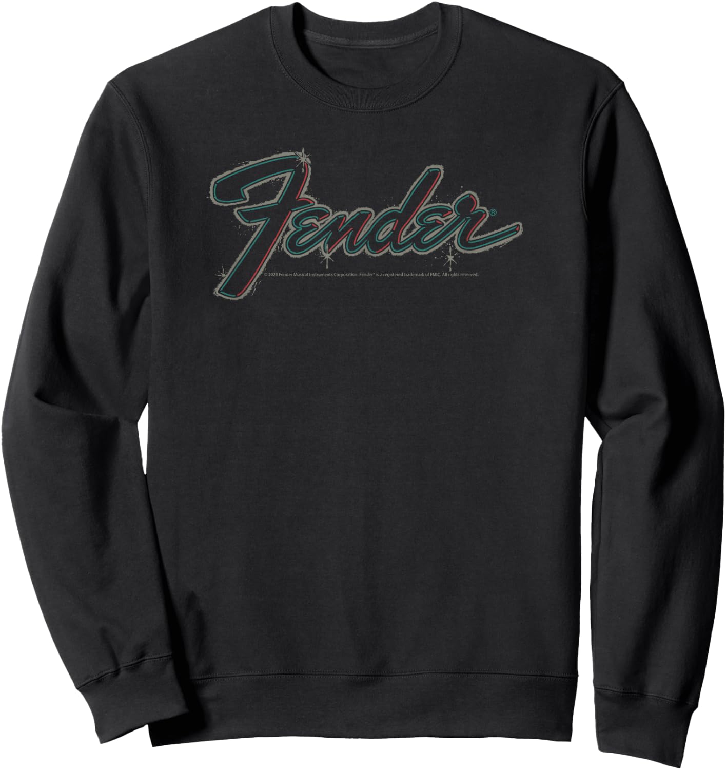 Fender Centered Design Logo Classic Sweatshirt - Sweatshirt | Black