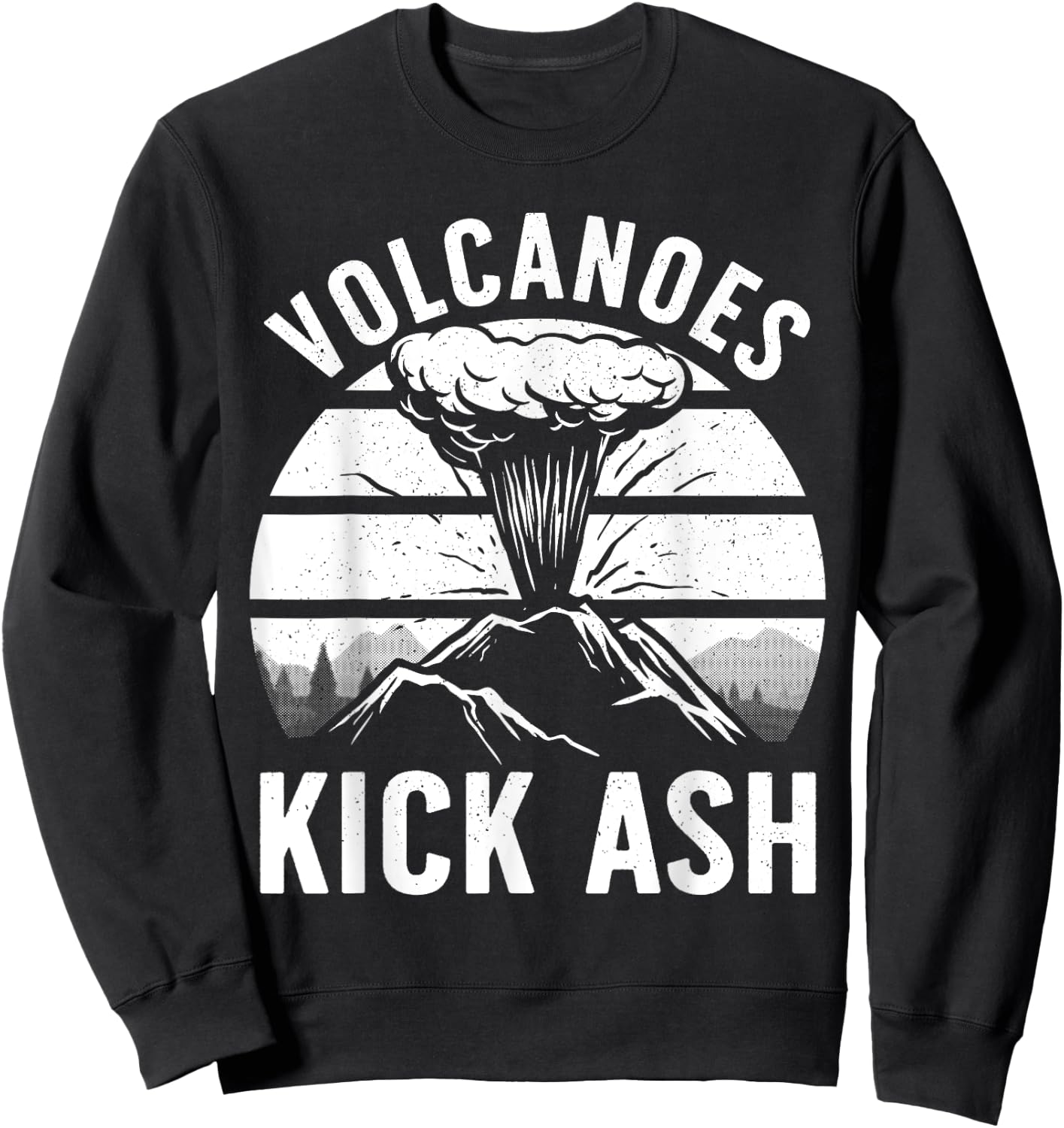 Cool Volcano Women Kids Volcanic Ash Volcano Lover Sweatshirt - Sweatshirt | Black