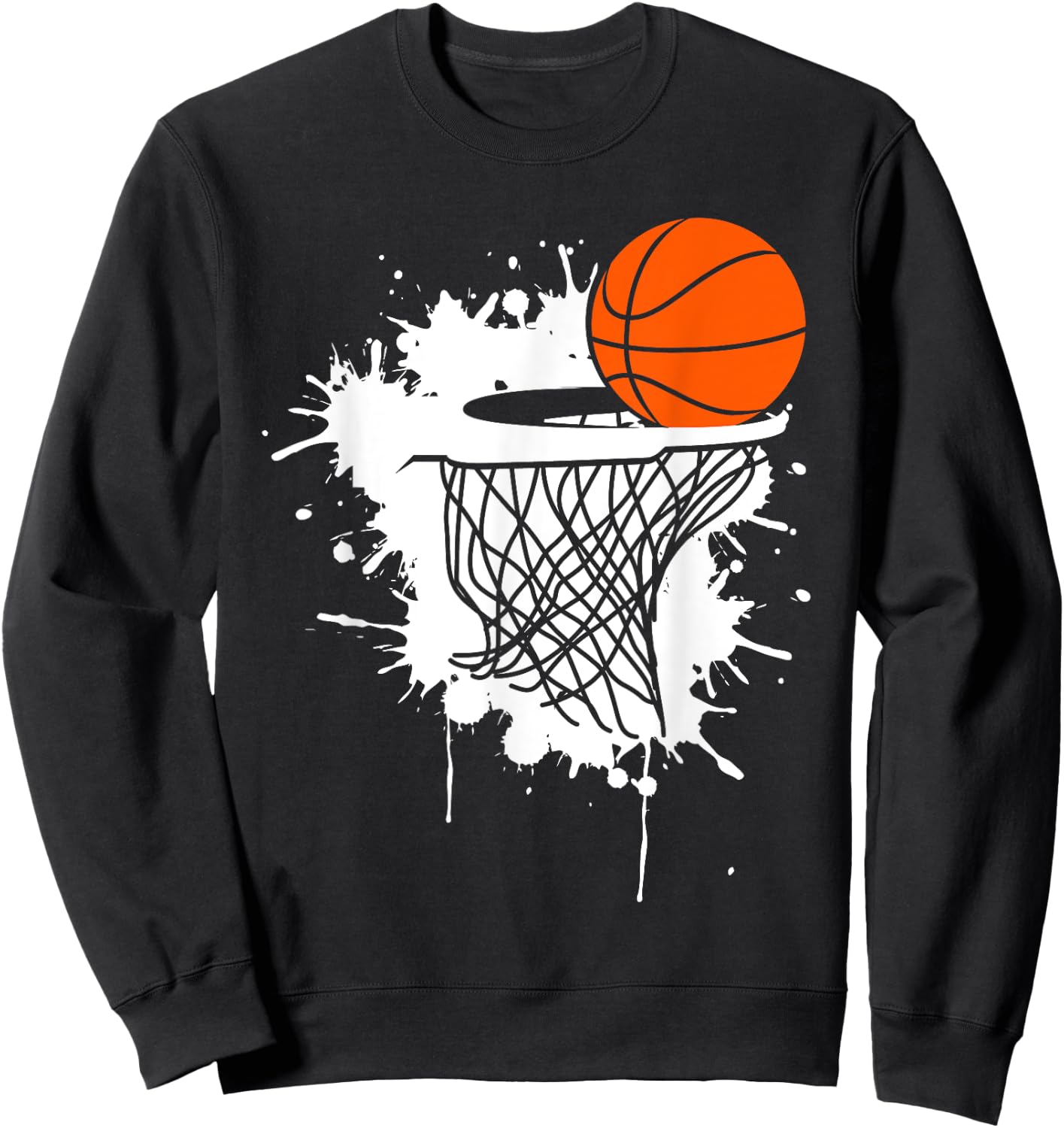 Basketball Slam Dunk Teens Kids Youth Player Sweatshirt - Sweatshirt | Black