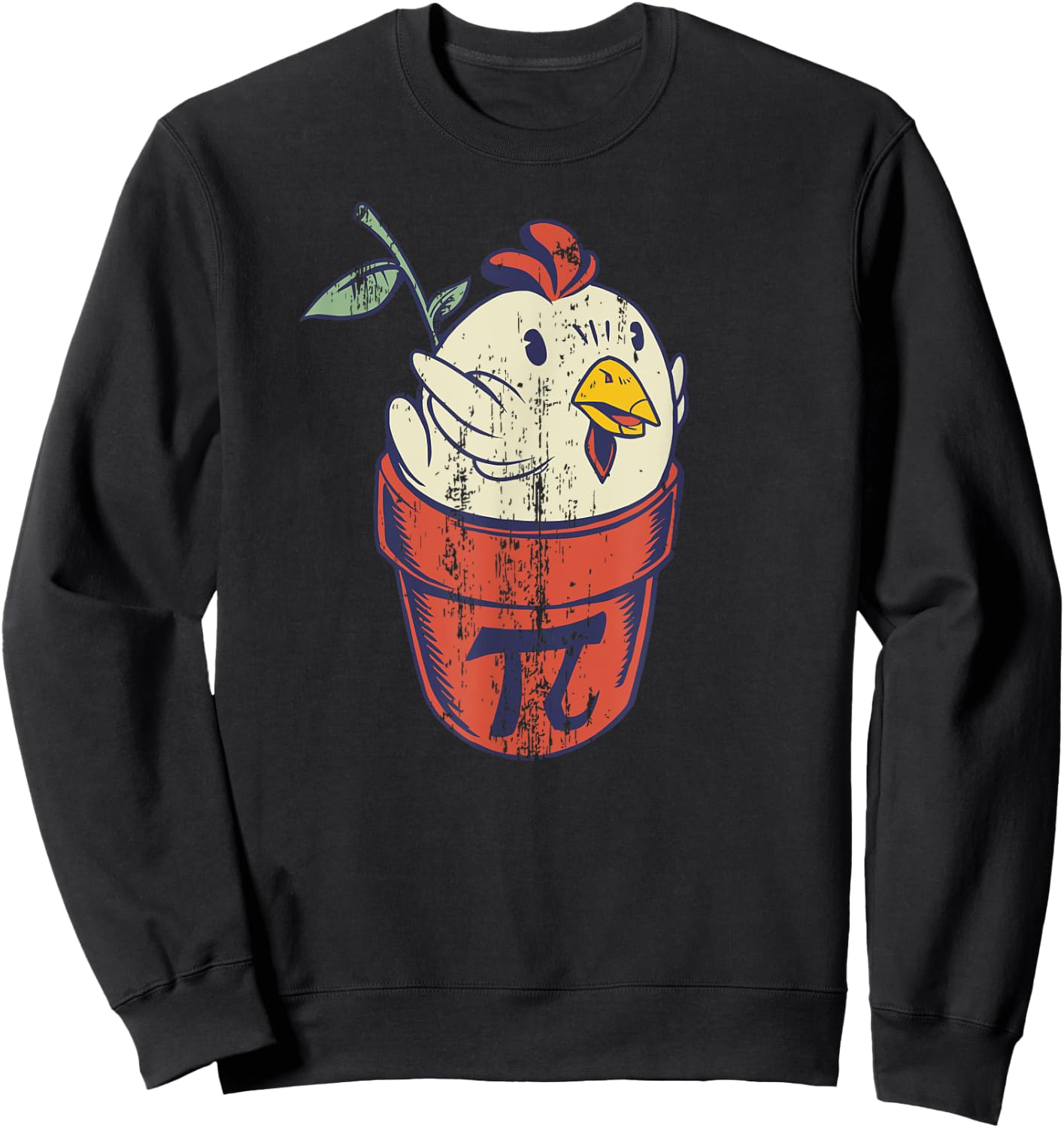 Chicken Pot PI Day Men Women Kids Math funny teacher Sweatshirt - Sweatshirt | Black