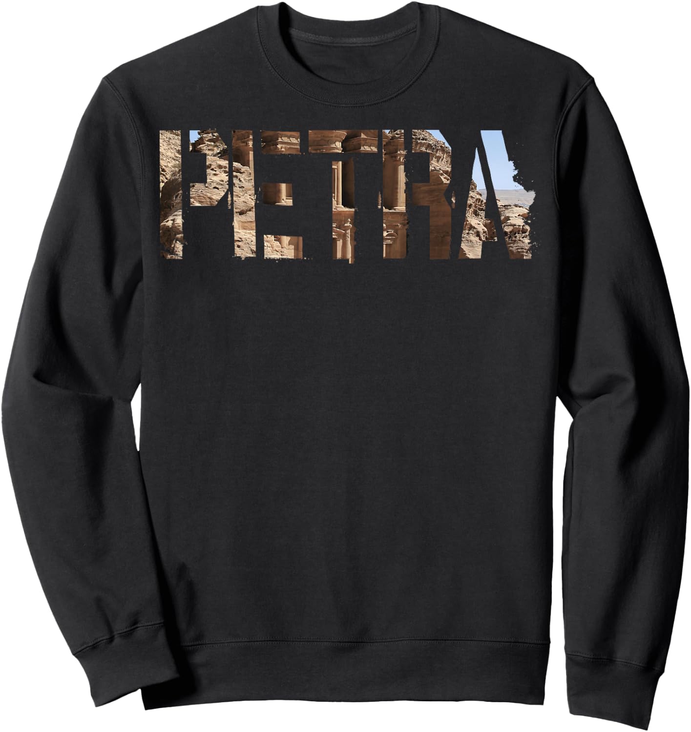 Petra City Jordan souvenir gift women Sweatshirt - Sweatshirt | Black