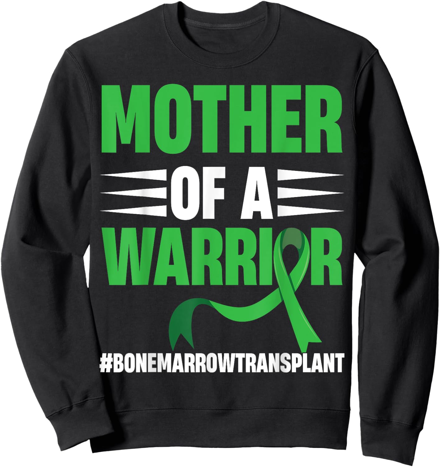 Bone Marrow Warrior Bone Marrow Transplant Cancer Donation Sweatshirt - Sweatshirt | Black