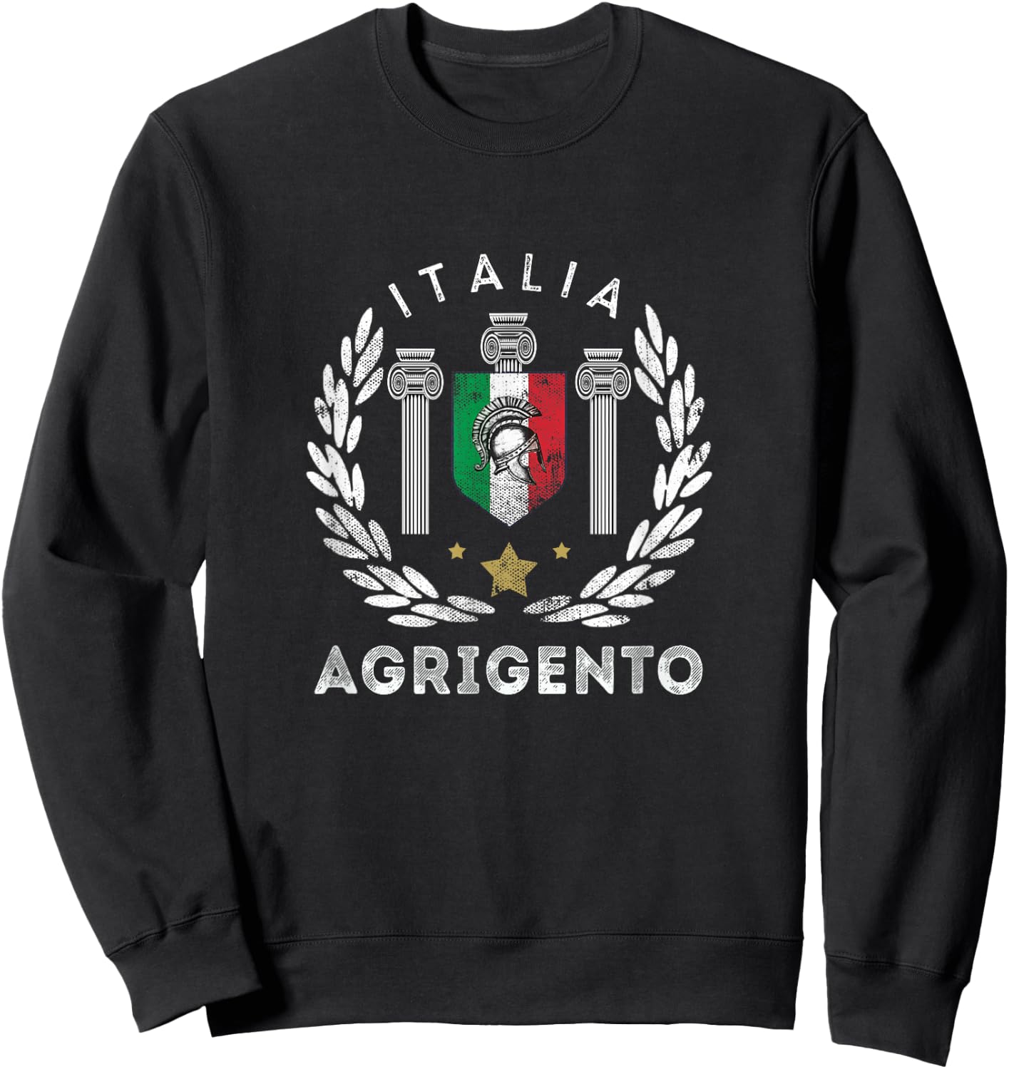 Agrigento, Italian Vacation Souvenir - Agrigento Sweatshirt - Sweatshirt | Black