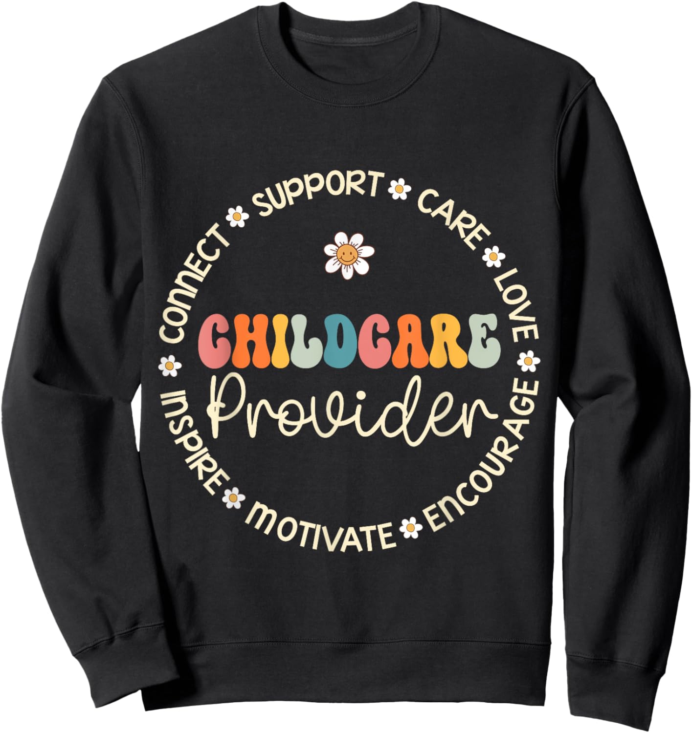 Childcare Provider Appreciation Week Back to School Sweatshirt - Sweatshirt | Black