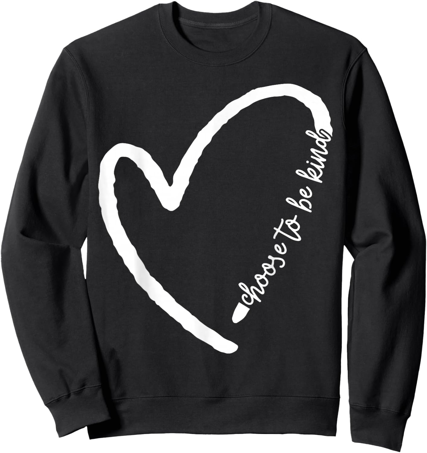 Be Kind Motivational Kindness Inspirational Encouragement Small Sweatshirt - Sweatshirt | Black