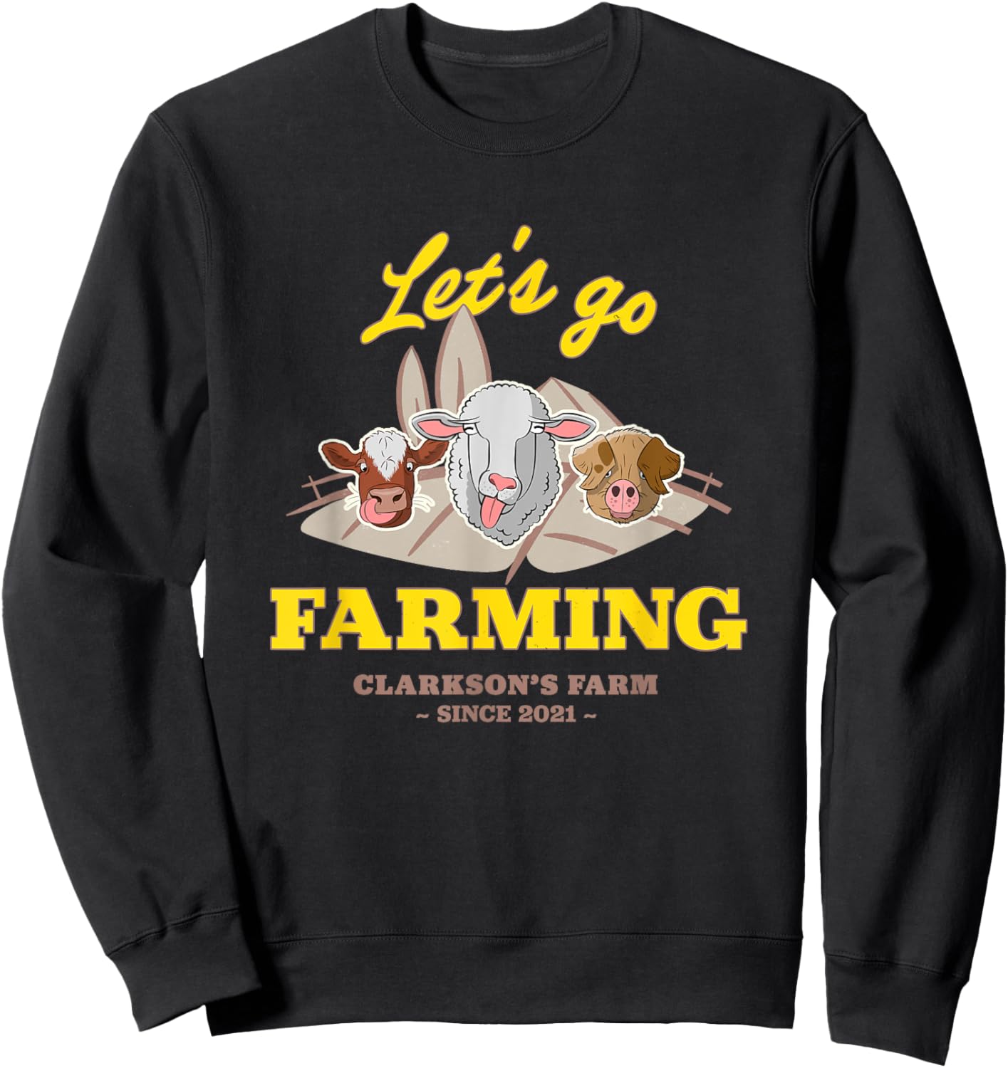 Clarkson's Farm - Let's Go Farming Sweatshirt - Sweatshirt | Black